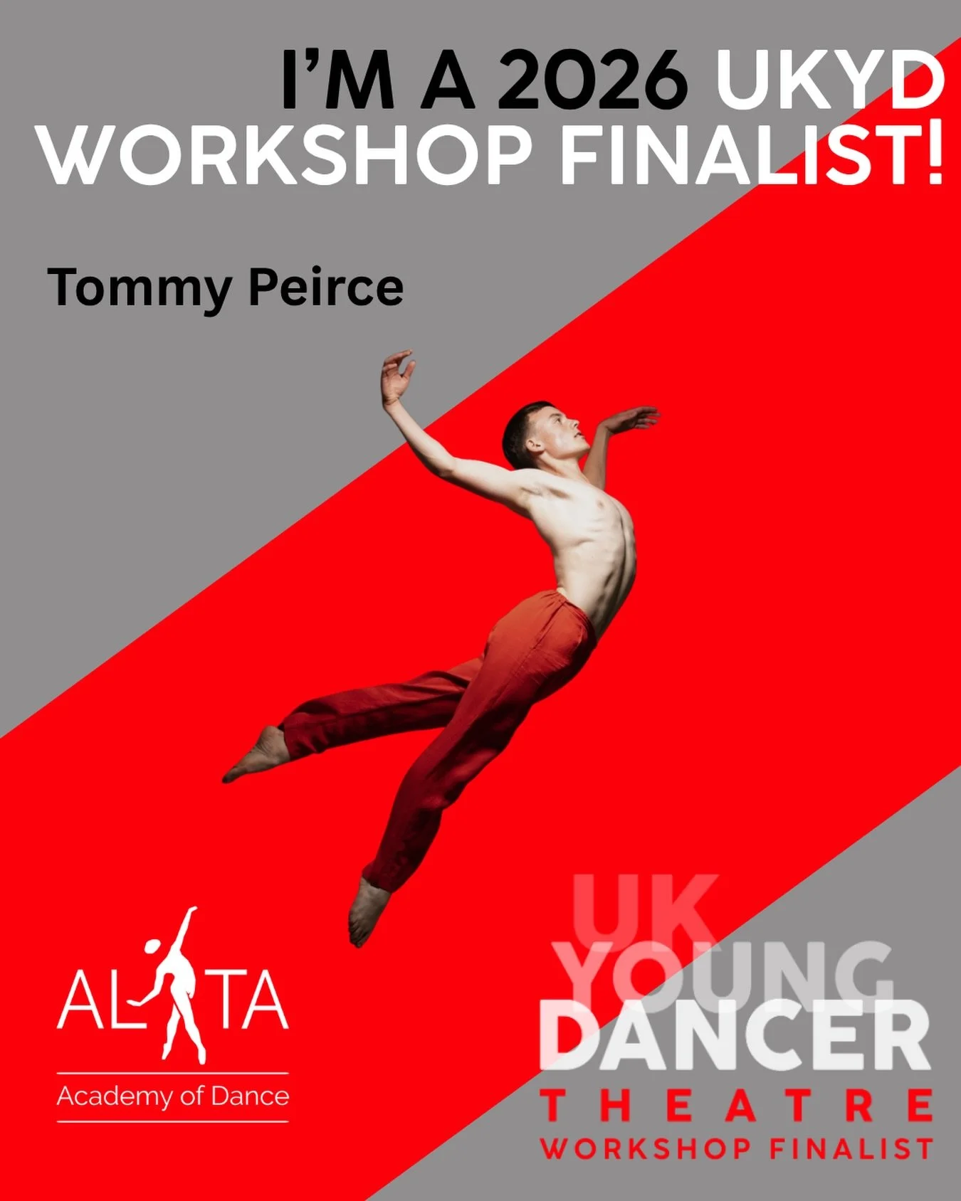 Huge congratulations to our dancer, Tommy, who is through to the final 100 Theatre workshop round of UK Young Dancer 2026!

Another wonderful achievement for Tommy! We are so proud of you ❤️

@ukyoungdancer 
@allenglanddance 
@duke_tommos 
@katefrost