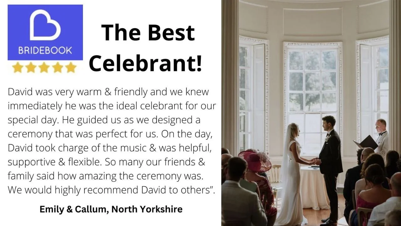 David Willis Wedding Celebrant at a North Yorkshire Wedding Venue