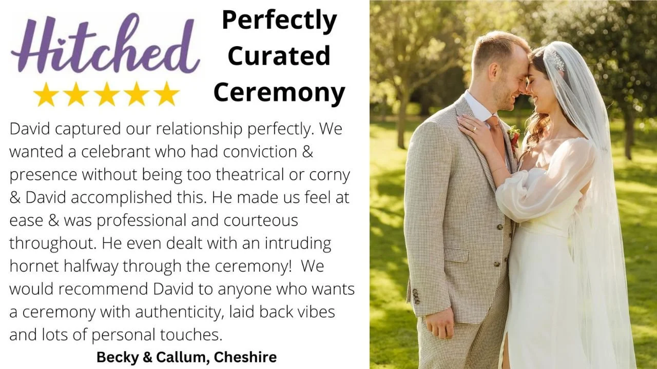 David Willis Wedding Celebrant at a Cheshire Wedding Venue