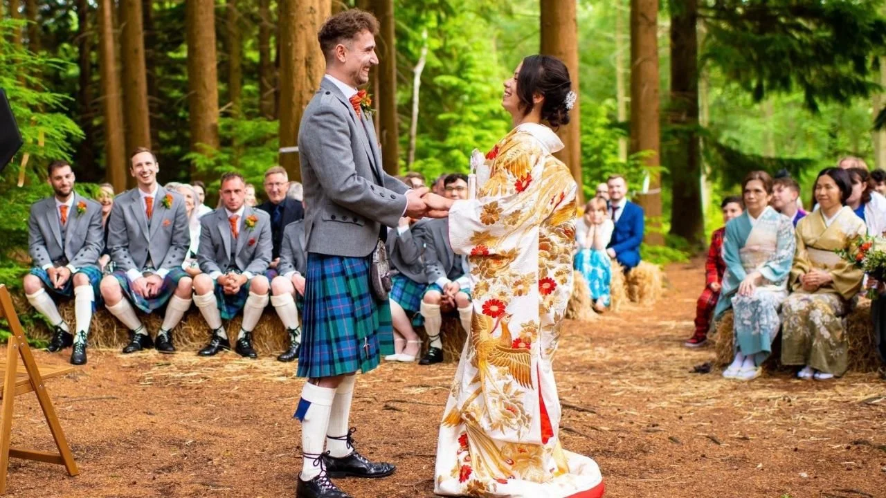 Wedding in the Woods with David Willis Wedding Celebrant in Hampshire