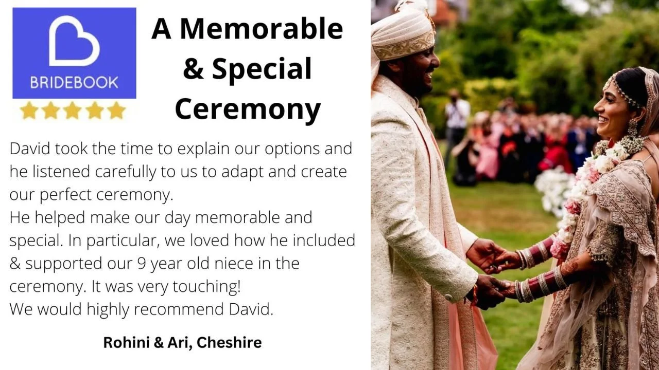 David Willis Wedding Celebrant at a Cheshire Wedding Venue