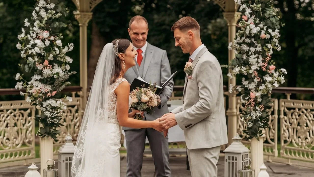 Fun wedding ceremony with David Willis Sheffield Wedding Celebrant