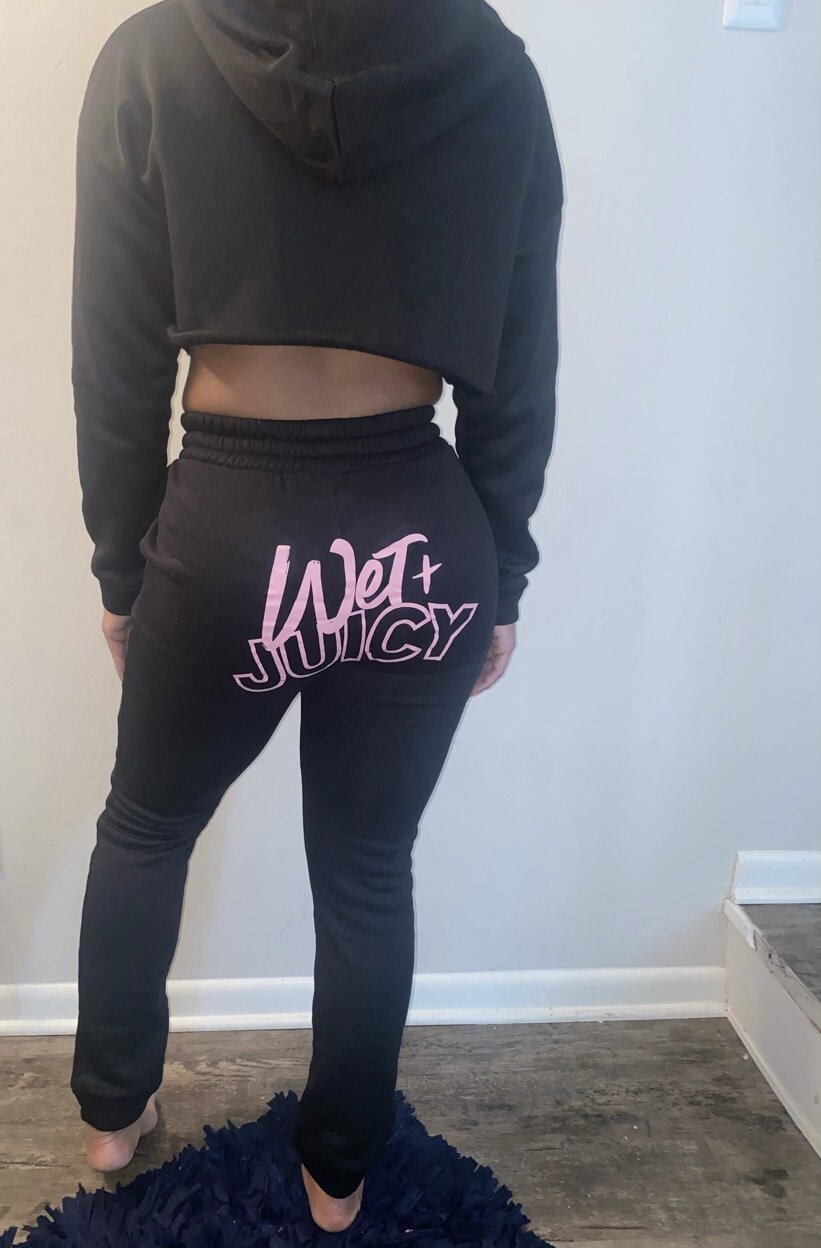 Black Wet&Juicy Joggers