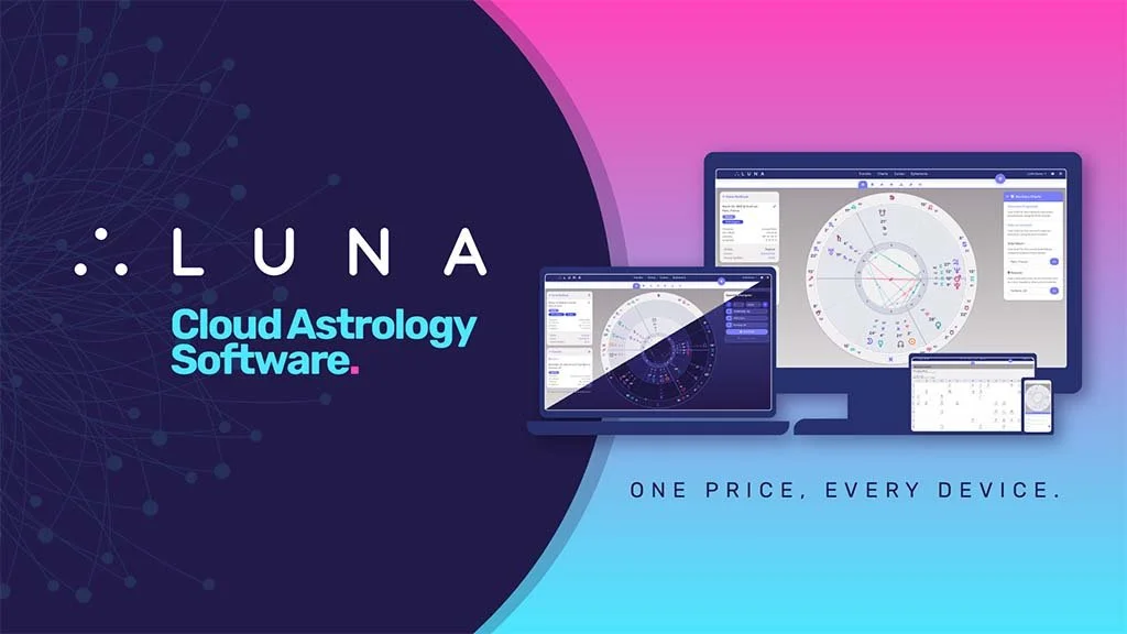 LUNA Astrology chart example graphic