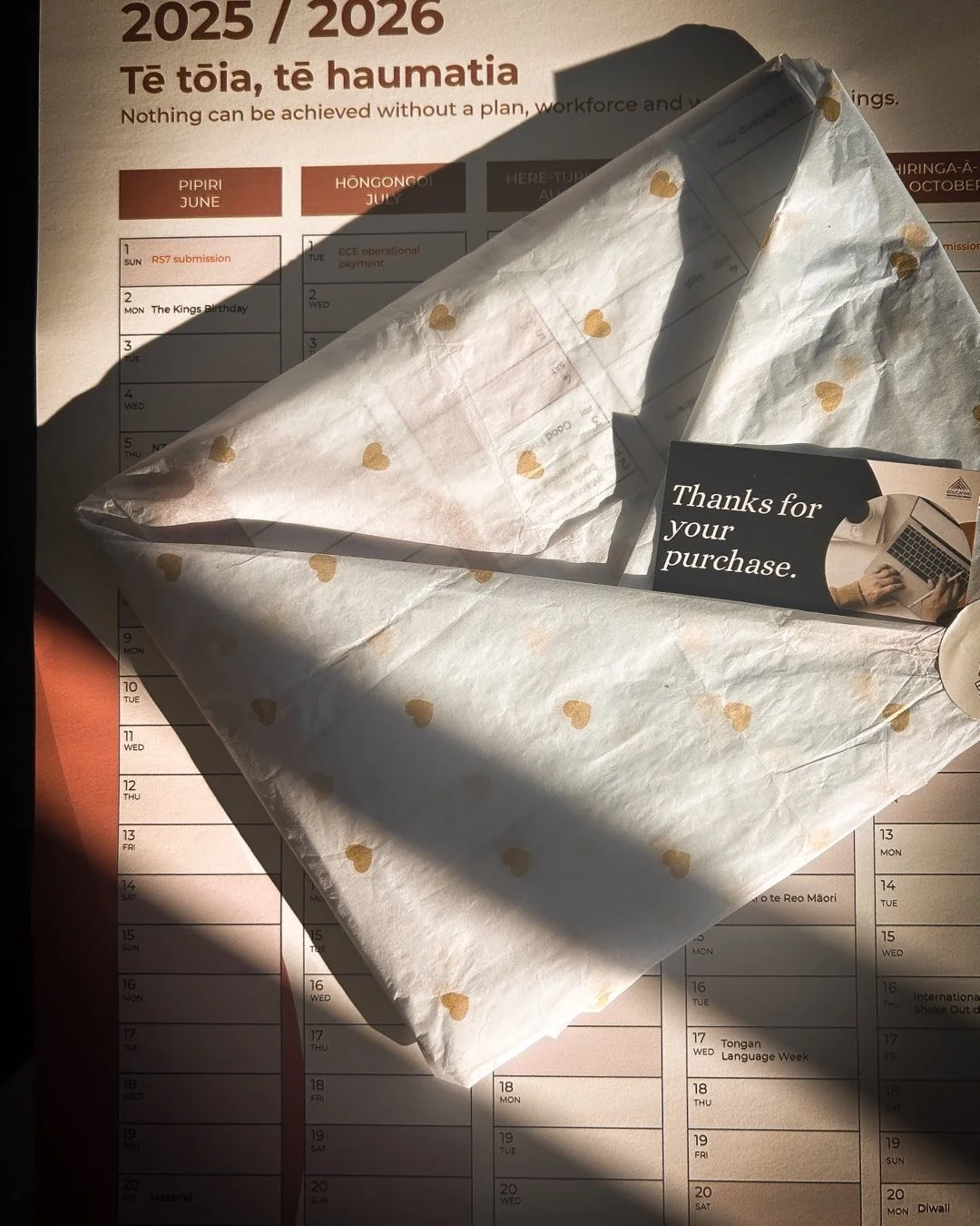 Wahoo the wall planners have arrived.  Saturday morning mahi packaging and posting orders.  We are so pleased to get them to centre this week.