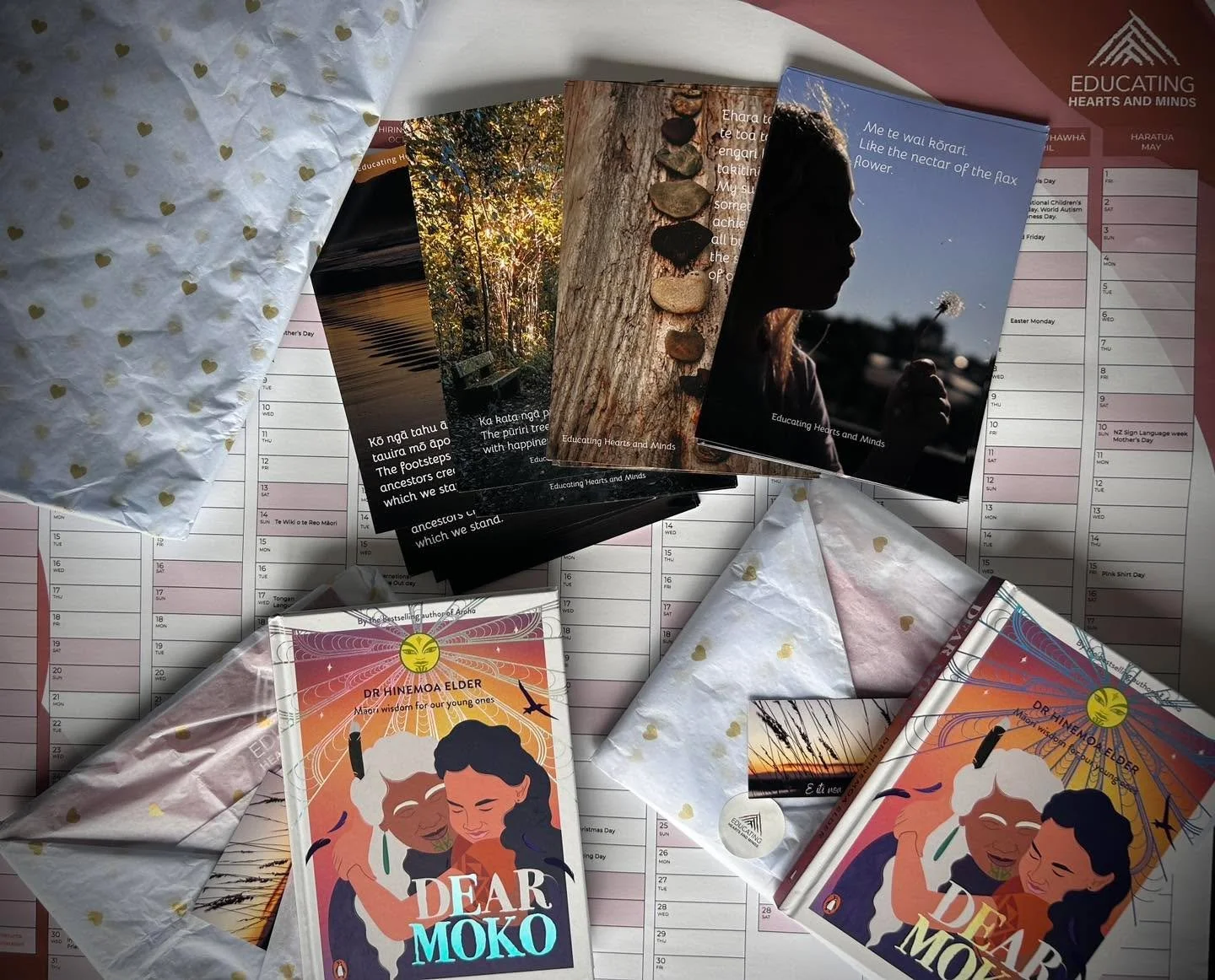 Thank you everyone that commented on our post.  We couldn&rsquo;t do it, we couldn&rsquo;t just send one gift out when so many had responded so we decided to send two.
Jade and Hana will be receiving their wall planner, whakatauki posters and the boo