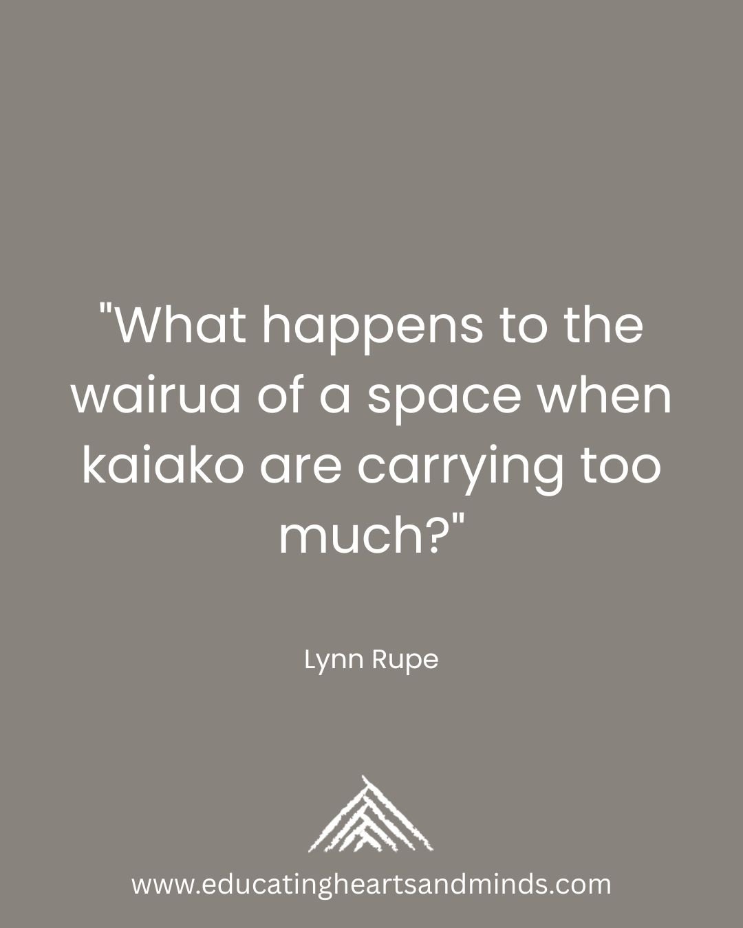 A question that came out of our blogpost Tamariki Feel What we Carry.
https://www.educatingheartsandminds.com/things-we-have-been-pondering-on/children-feel-what-we-carry