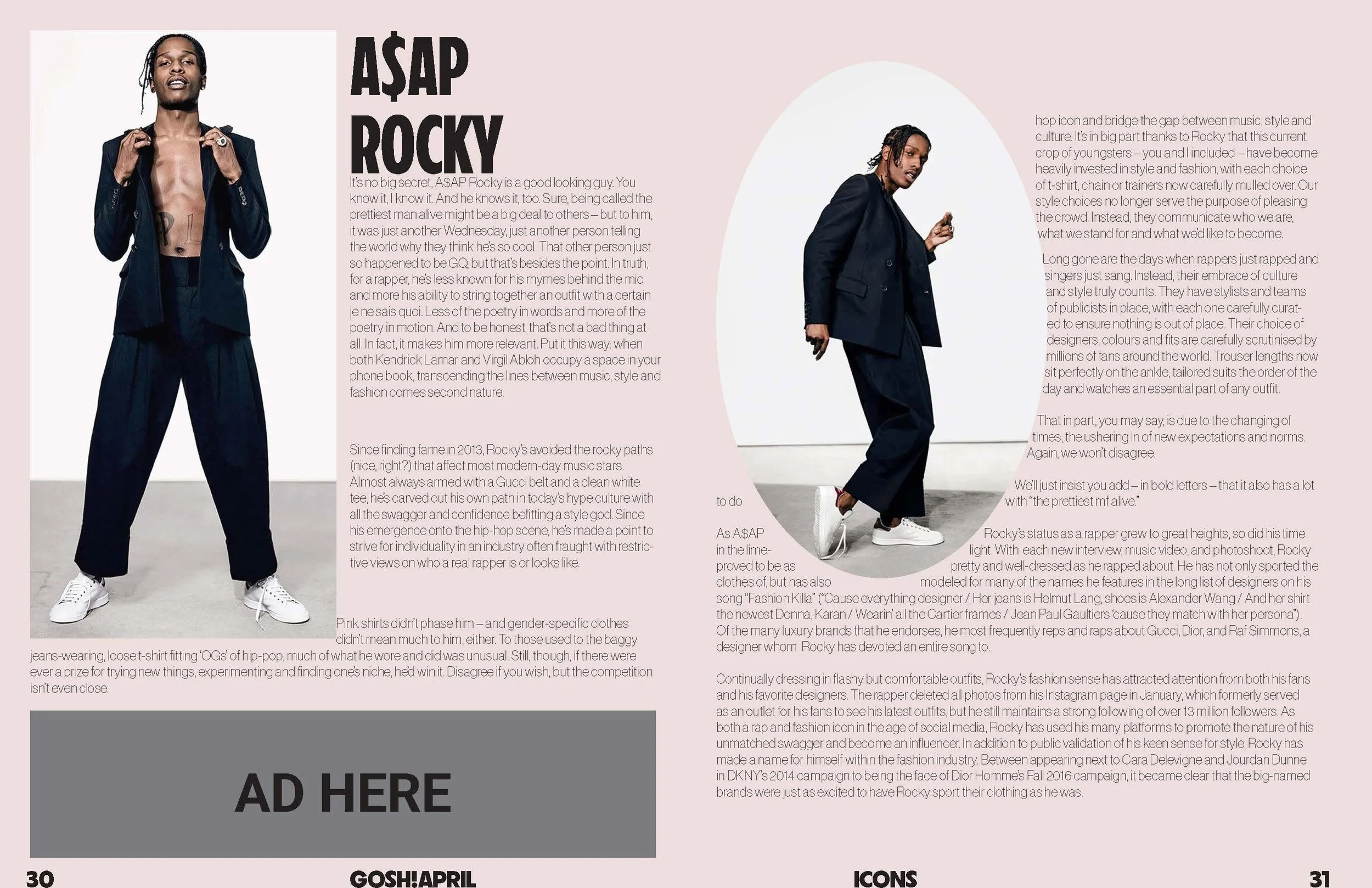 Mock Magazine Spread