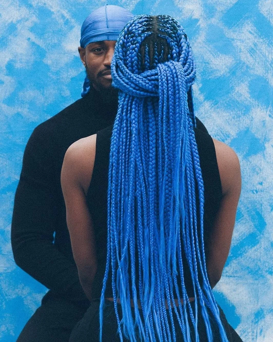 Blue Layered Braids