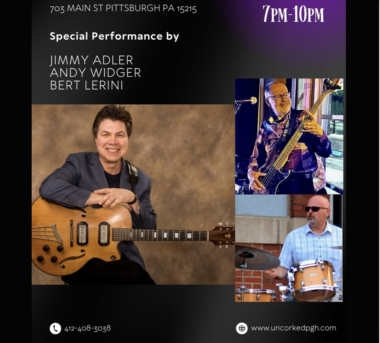 Jimmy Adler Trio @ Uncorked