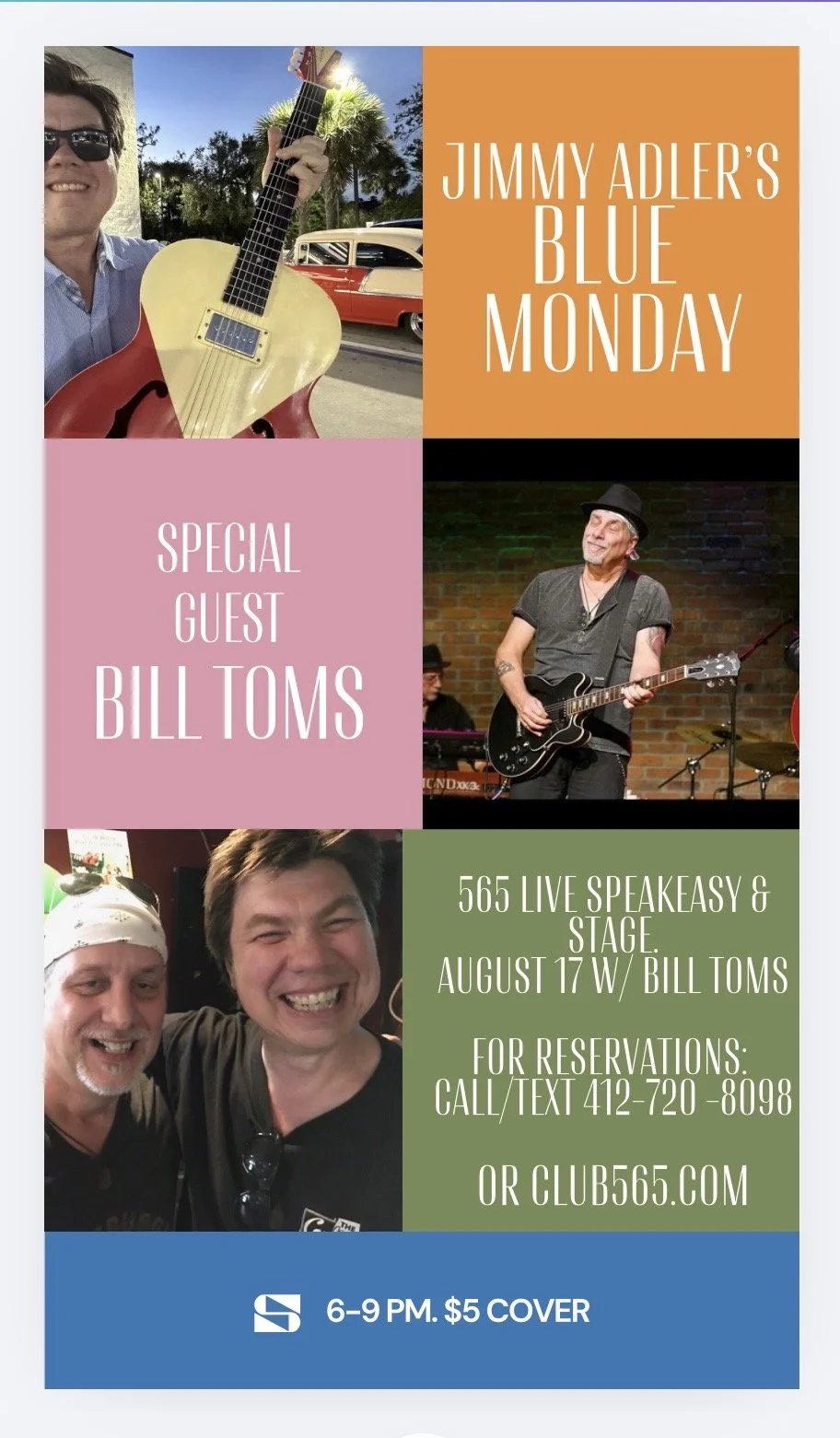 Blue Monday w/ guest, Bill Toms