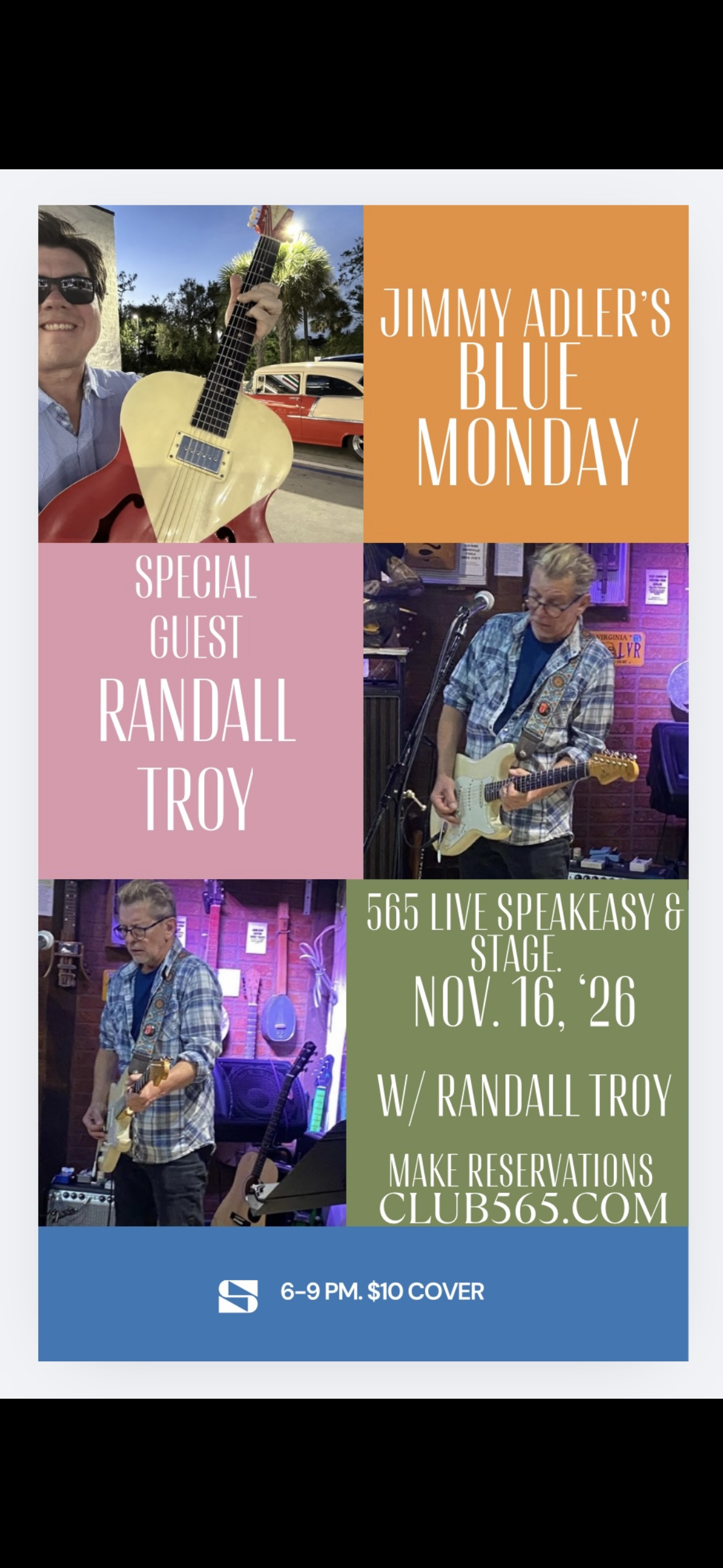 Blue Monday w/ special guest Randall Troy 
