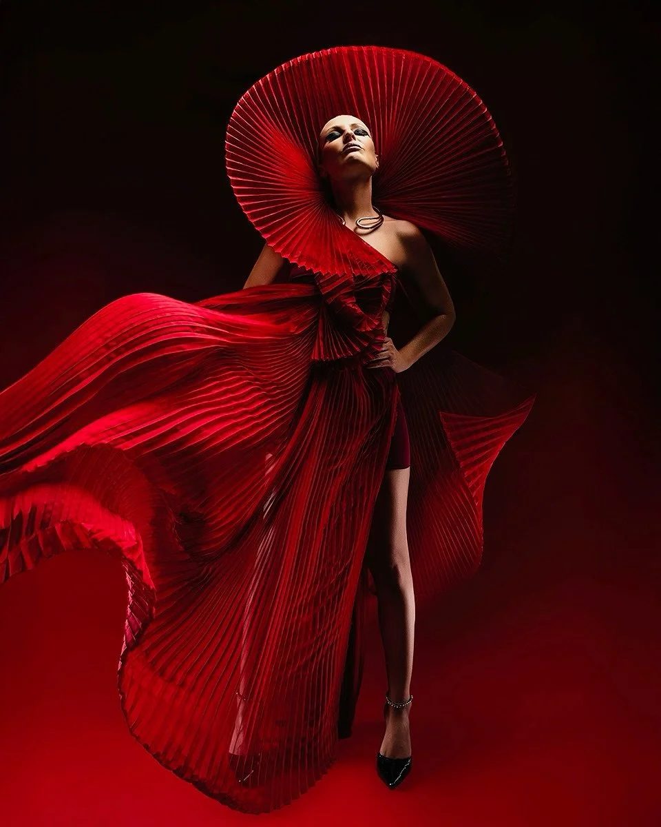 Red doesn&rsquo;t whisper&mdash;it announces. It&rsquo;s the color of courage worn on your sleeve, of hearts that refuse to be tamed, of women who walk into rooms and change the air itself.
In fashion, red is never just a choice. It&rsquo;s a declara
