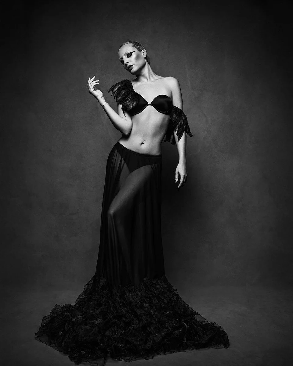 She is the portrait she paints in shadows and light. The soul she knows by heart, and the enigma she&rsquo;ll spend a lifetime revealing.
✨
Model @AlineEgg
Wardrobe Design @MayumiAcostaPhotography
Makeup &amp; Hair Andrea @AlineEgg
Photography by May