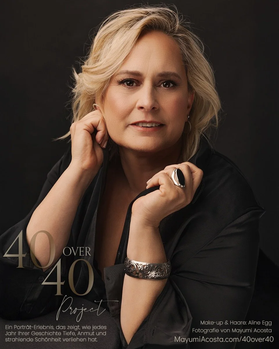 Meet Andrea a 48 &amp; fabulous participant of the 40 over 40 project. These women walk into my studio and show me what courage looks like. Not the courage of youth &mdash; the deeper kind. The kind that only comes with living.
✨ 
The 40 Over 40 Proj