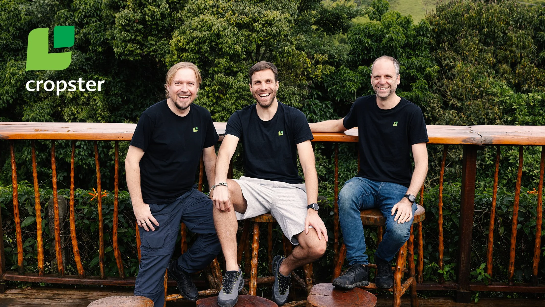 Personal branding portrait of Cropster founders Norbert Niederhauser, Martin Wiesinger and Andreas Idl — Innsbruck entrepreneurs photographed by Mayumi Acosta