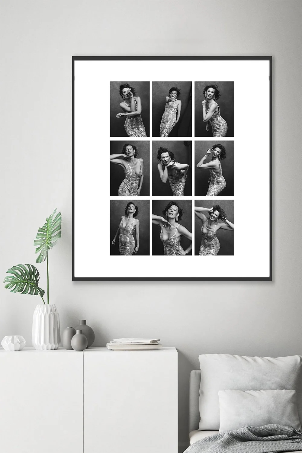 Beautiful matted fine art collage offered in Mayumi Acosta Portrait Atelier