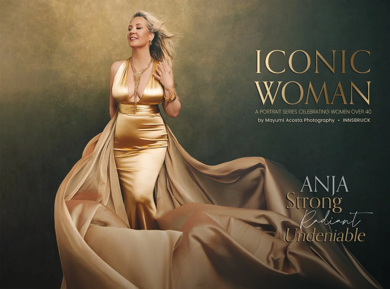 Anja Viktoria Autenrieth beim ICONIC WOMAN Porträtshooting in Innsbruck