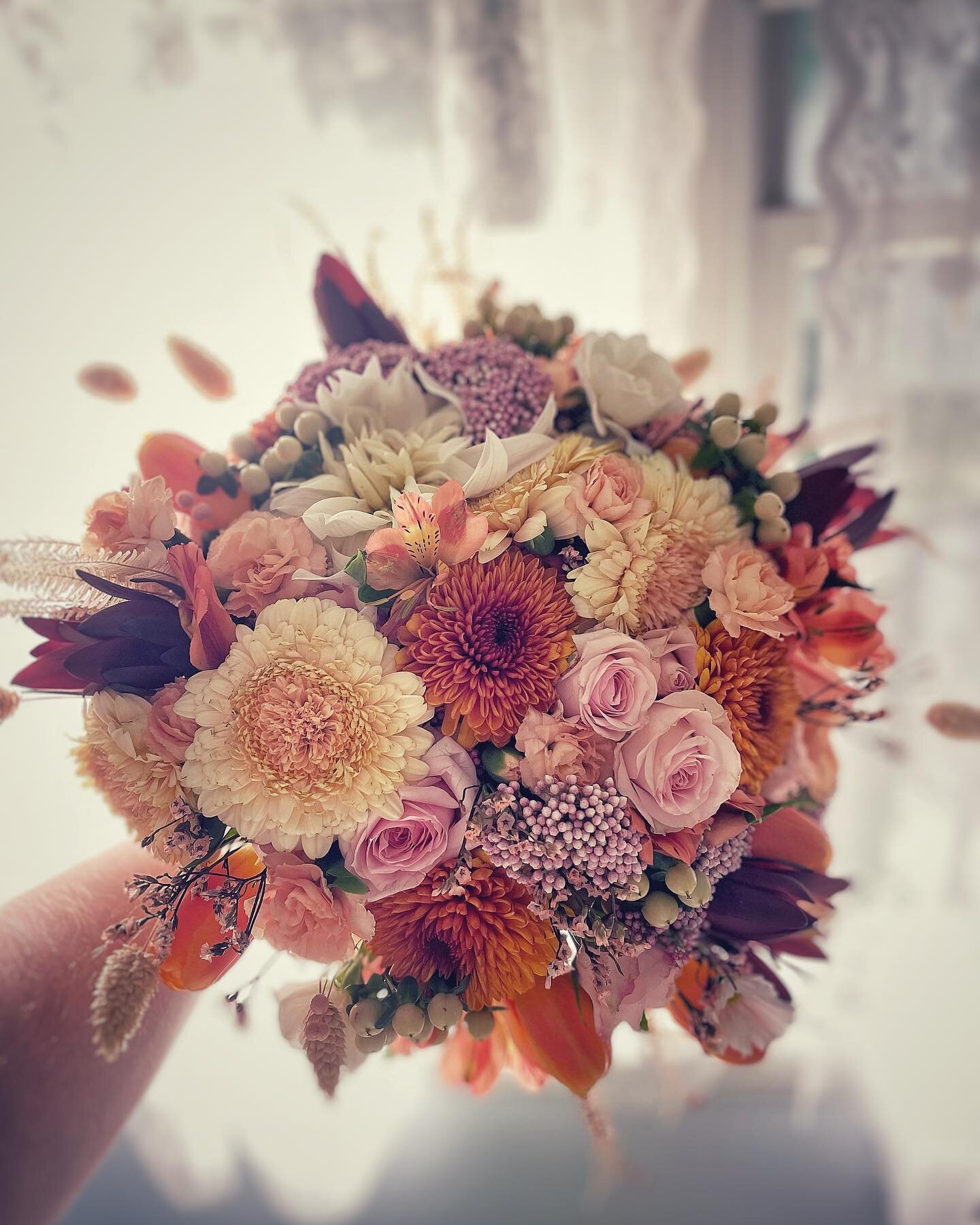 A fall harvest inspired bouquet for a bridal portrait session from several weeks back - excited to do another bouquet for the same bride on her actual wedding day this weekend!