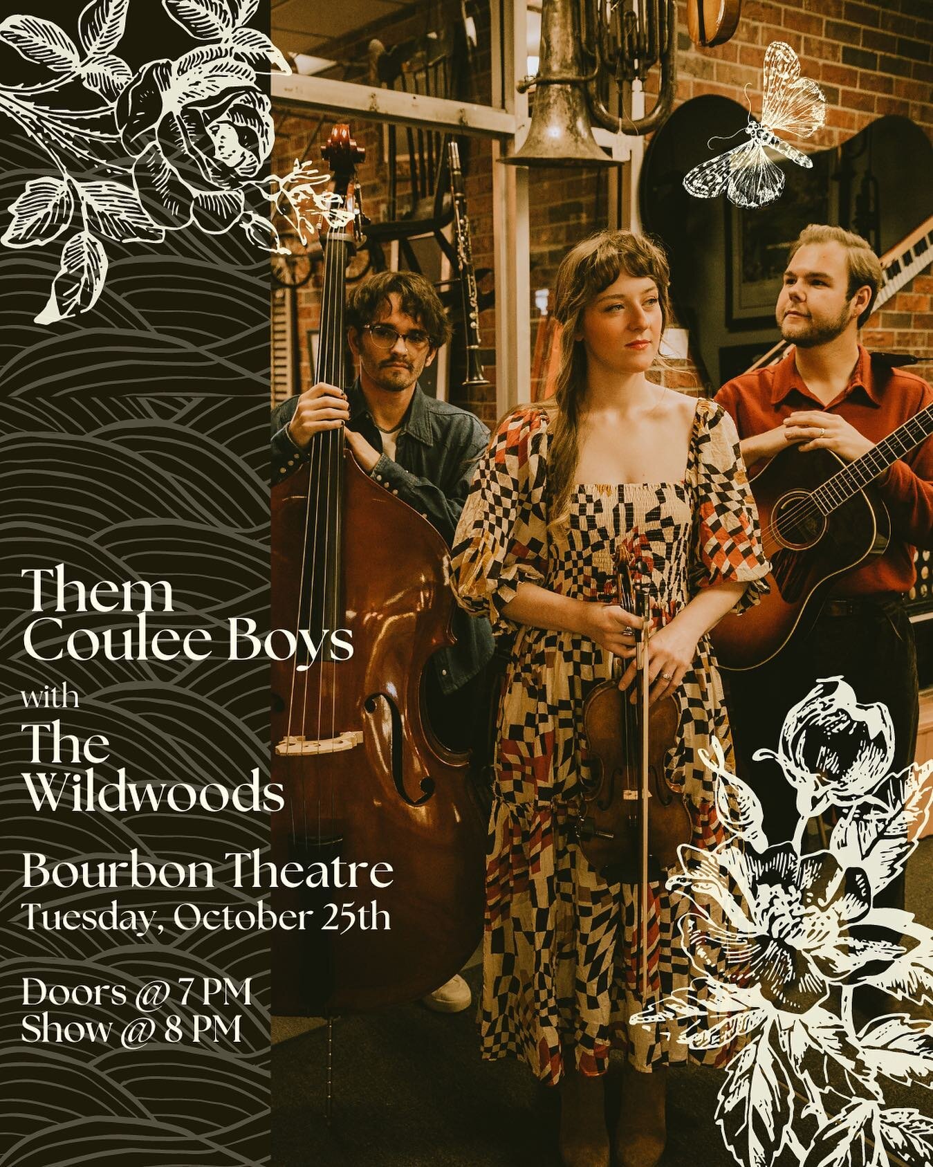 Hey Lincoln friends! We&rsquo;re opening up for our pals @themcouleeboys at @thebourbontheatre tomorrow night (Tuesday, 10/25) and we would loooove to see you there! These fellas are bringin&rsquo; the heat and we can&rsquo;t wait to show them what L