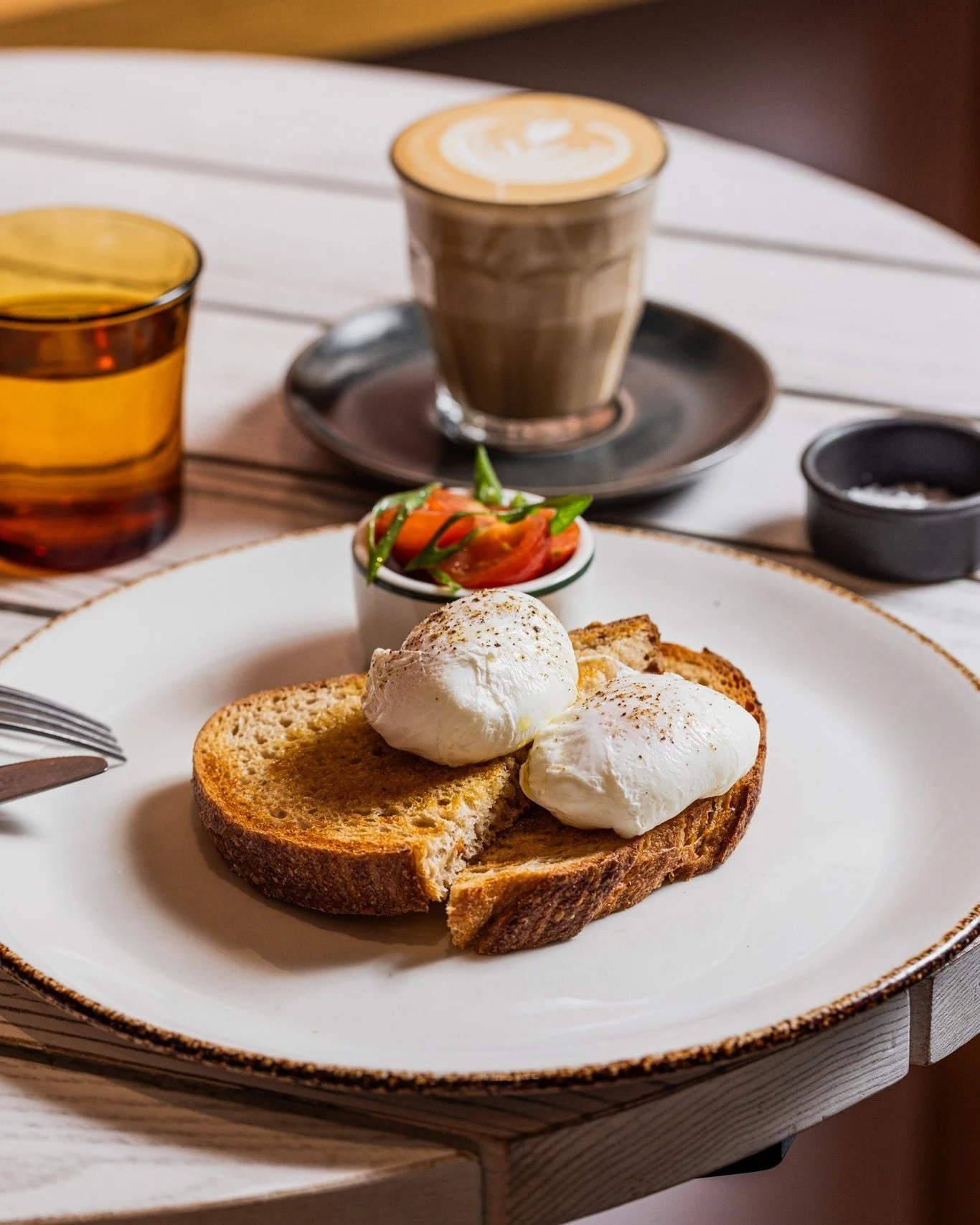 Free Range Eggs on Sourdough Toast, perfect alongside a coffee of course 🍳
