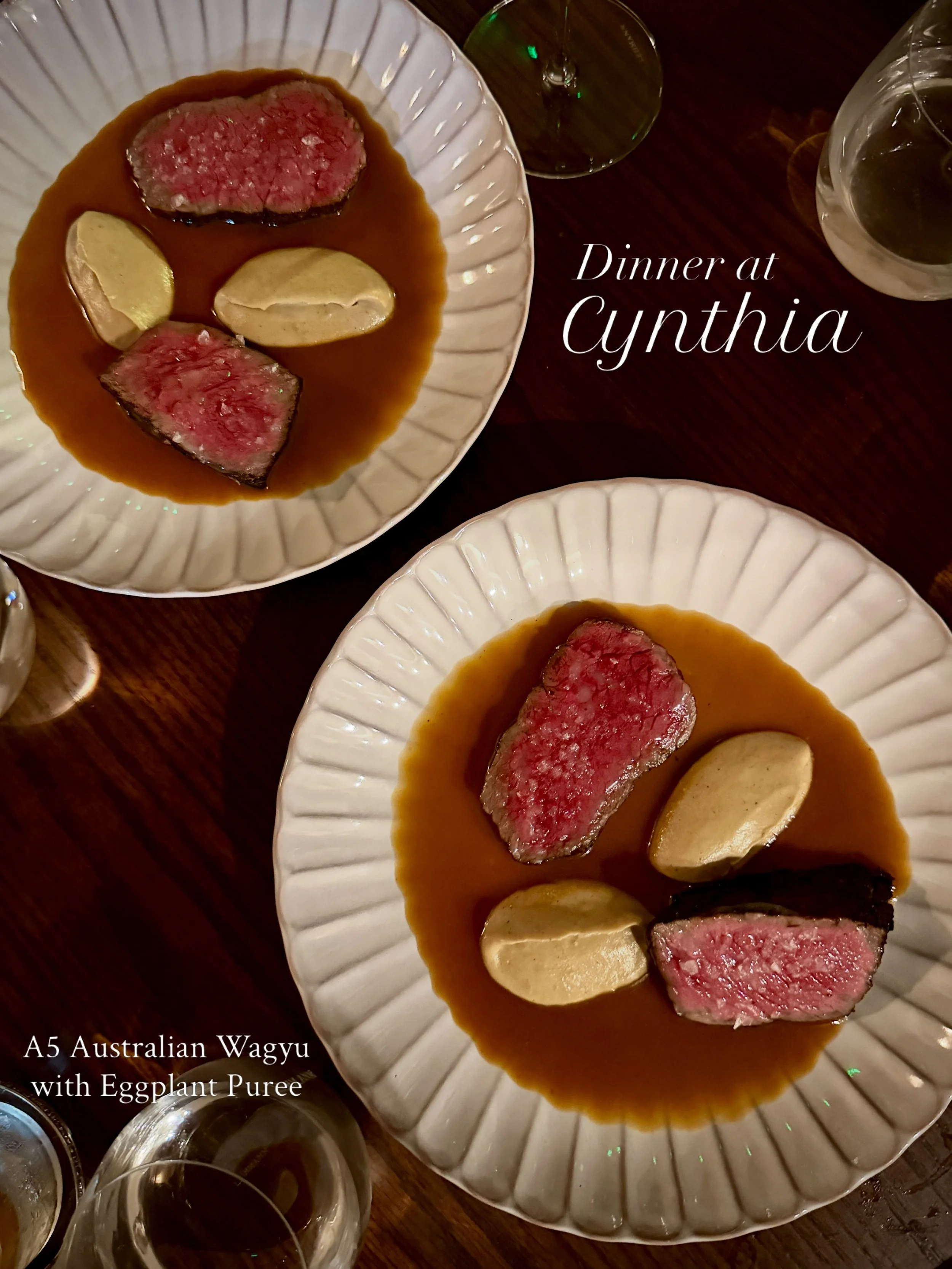 I had a luxurious dinner at newcomer @cynthianewyork this week. My brother- &amp; sister-in-law were in town, plus 2 milestone Birthdays made the perfect excuse to indulge. Cynthia was added to the Michelin Guide just last month! They take pride in e