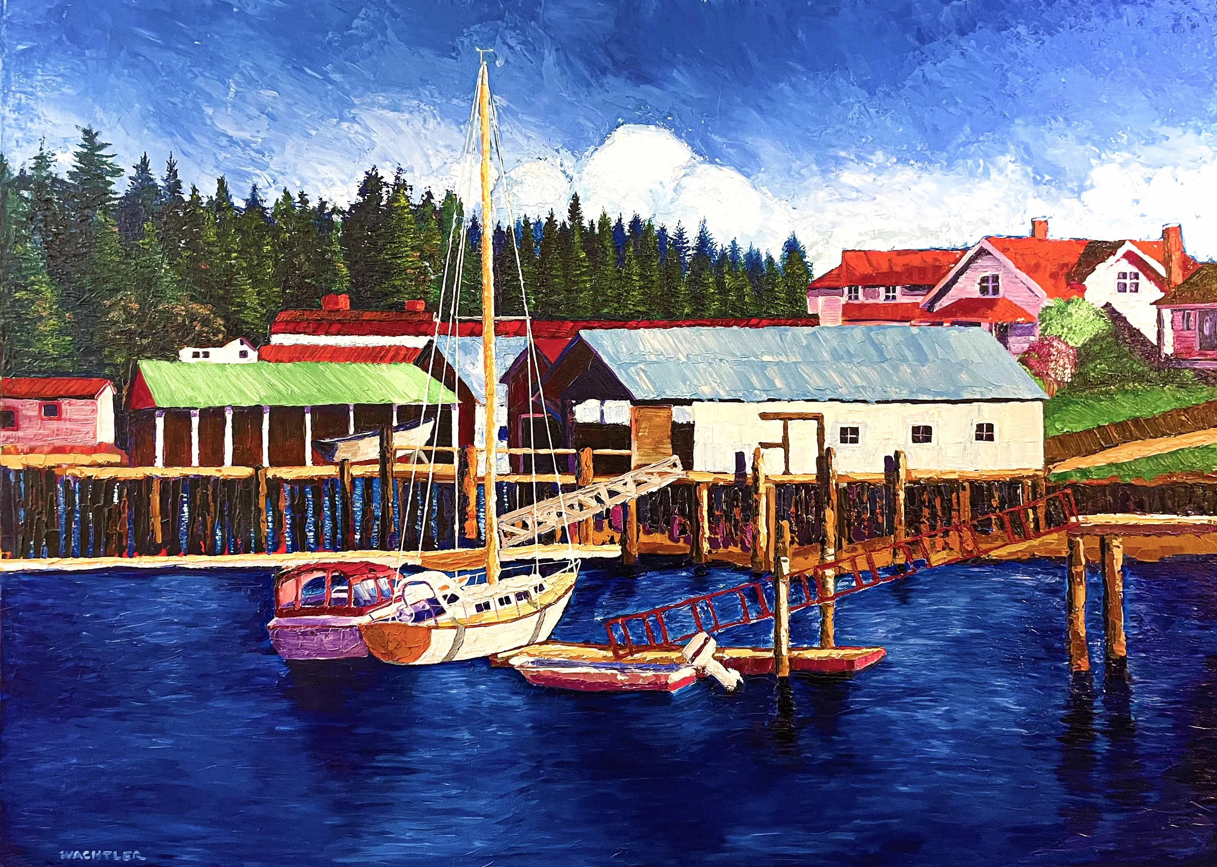 Paintings - Net Sheds Gig Harbor, WA