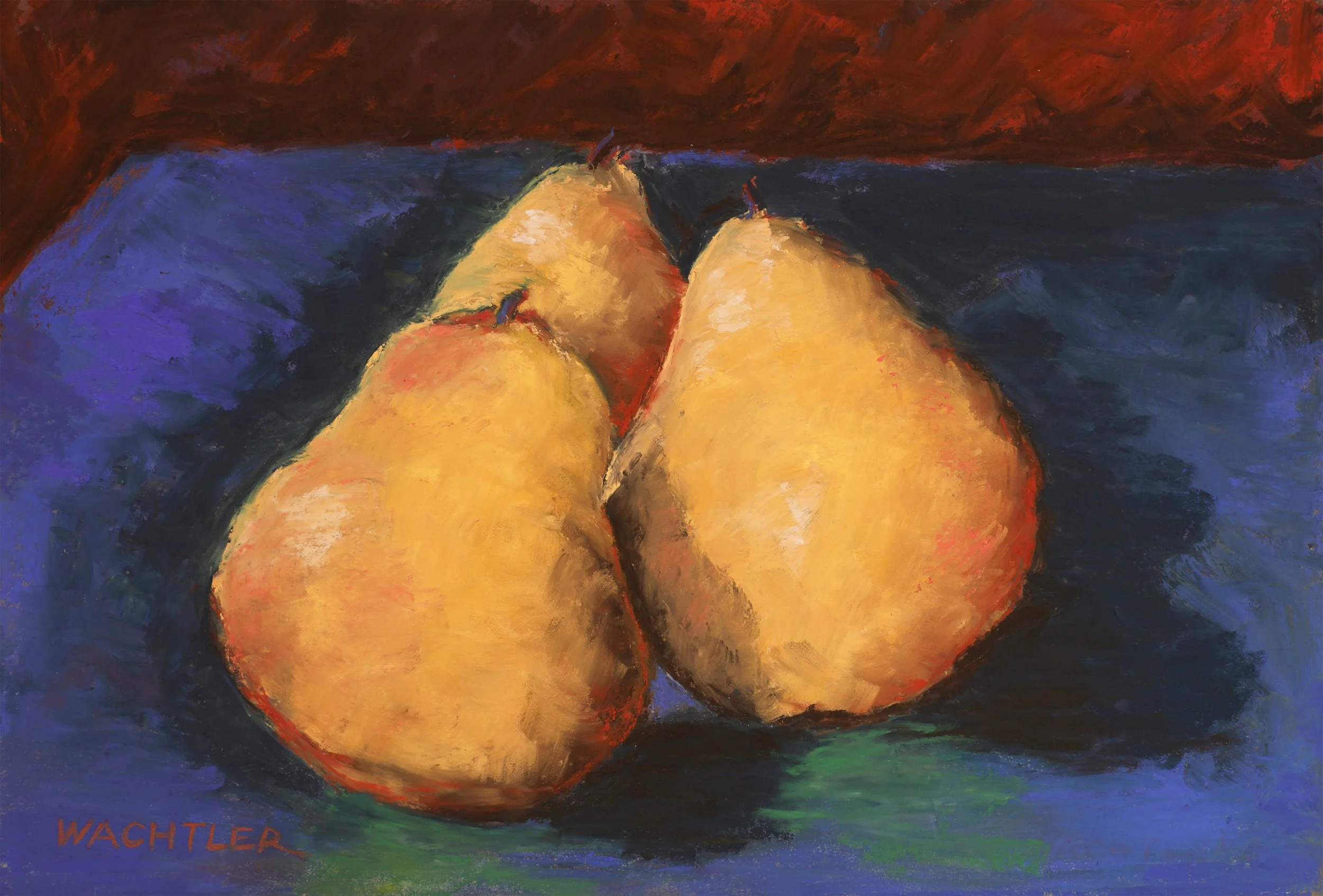 Pastels - Three Fresh Pears
