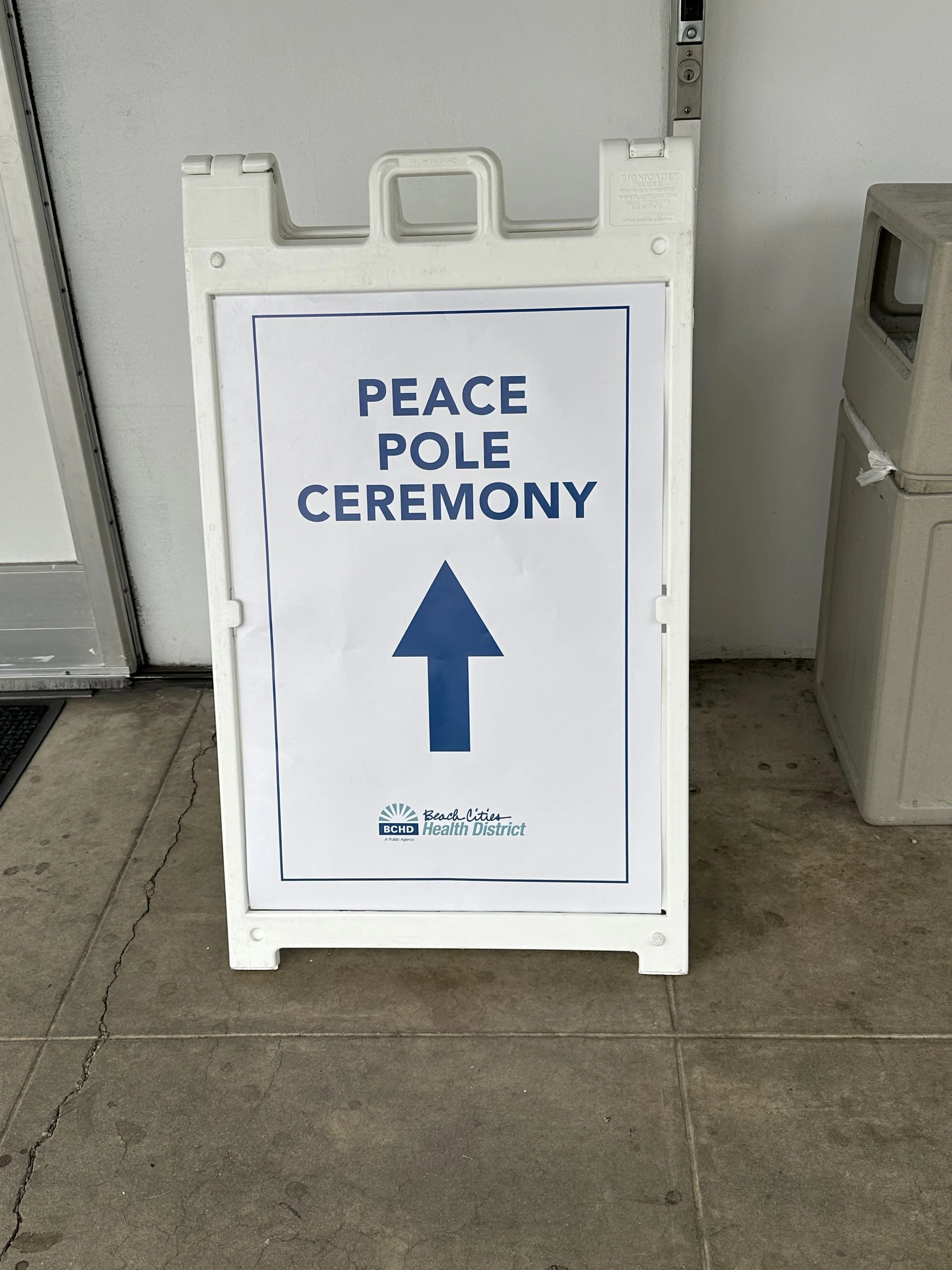 Beach Cities Health District installs a Peace Pole on Peace Day, 21 September 2025