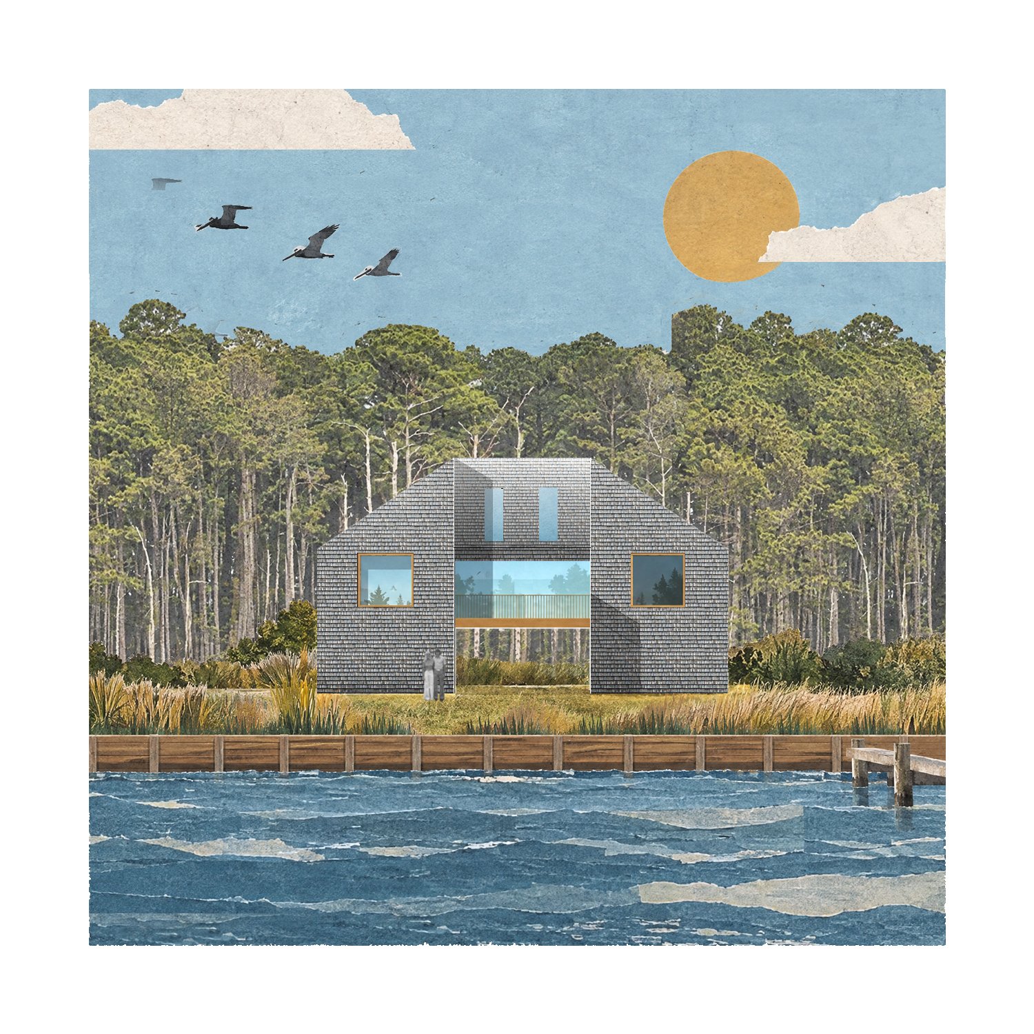 collage elevation obx martin's point