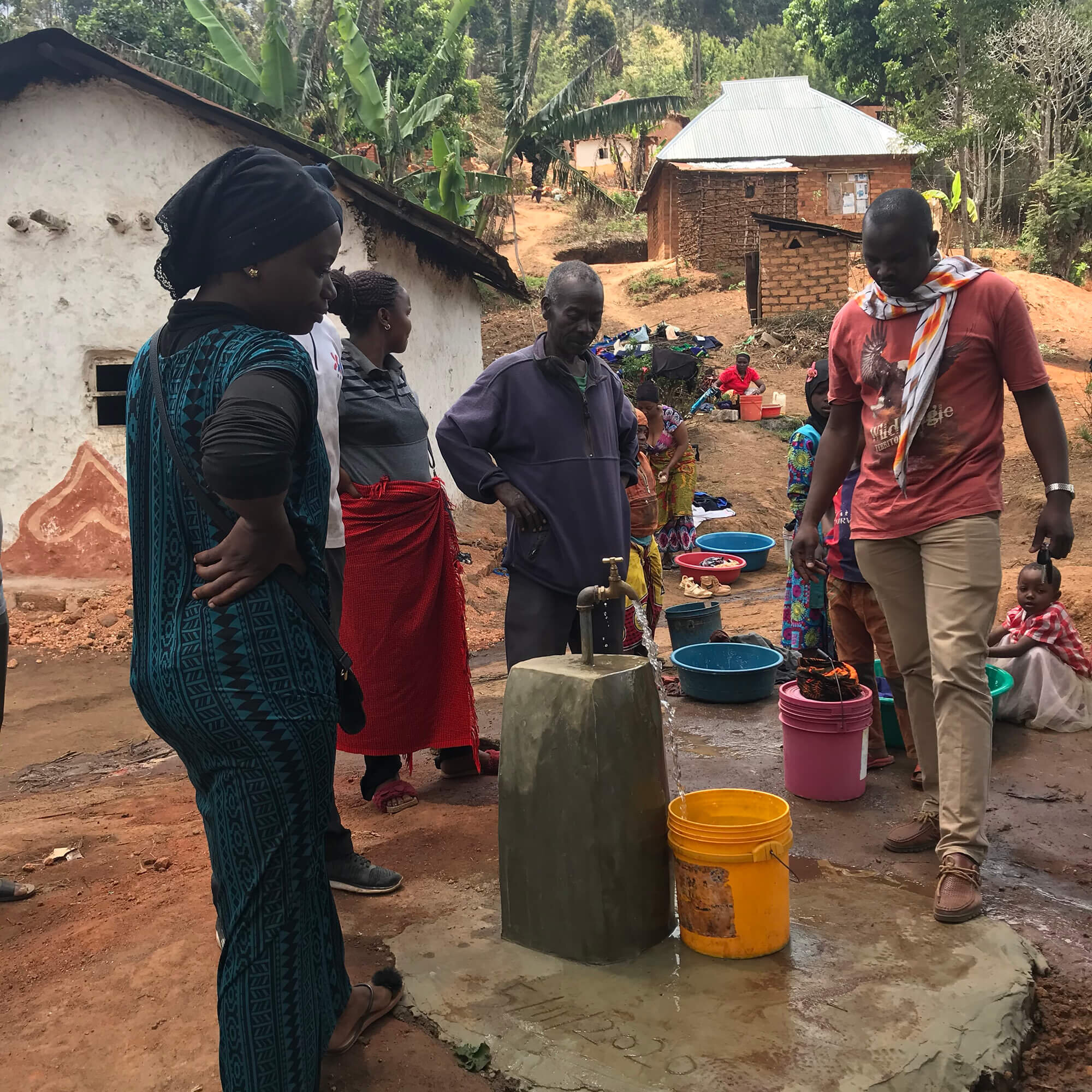  First water in Mbelei village&nbsp; 