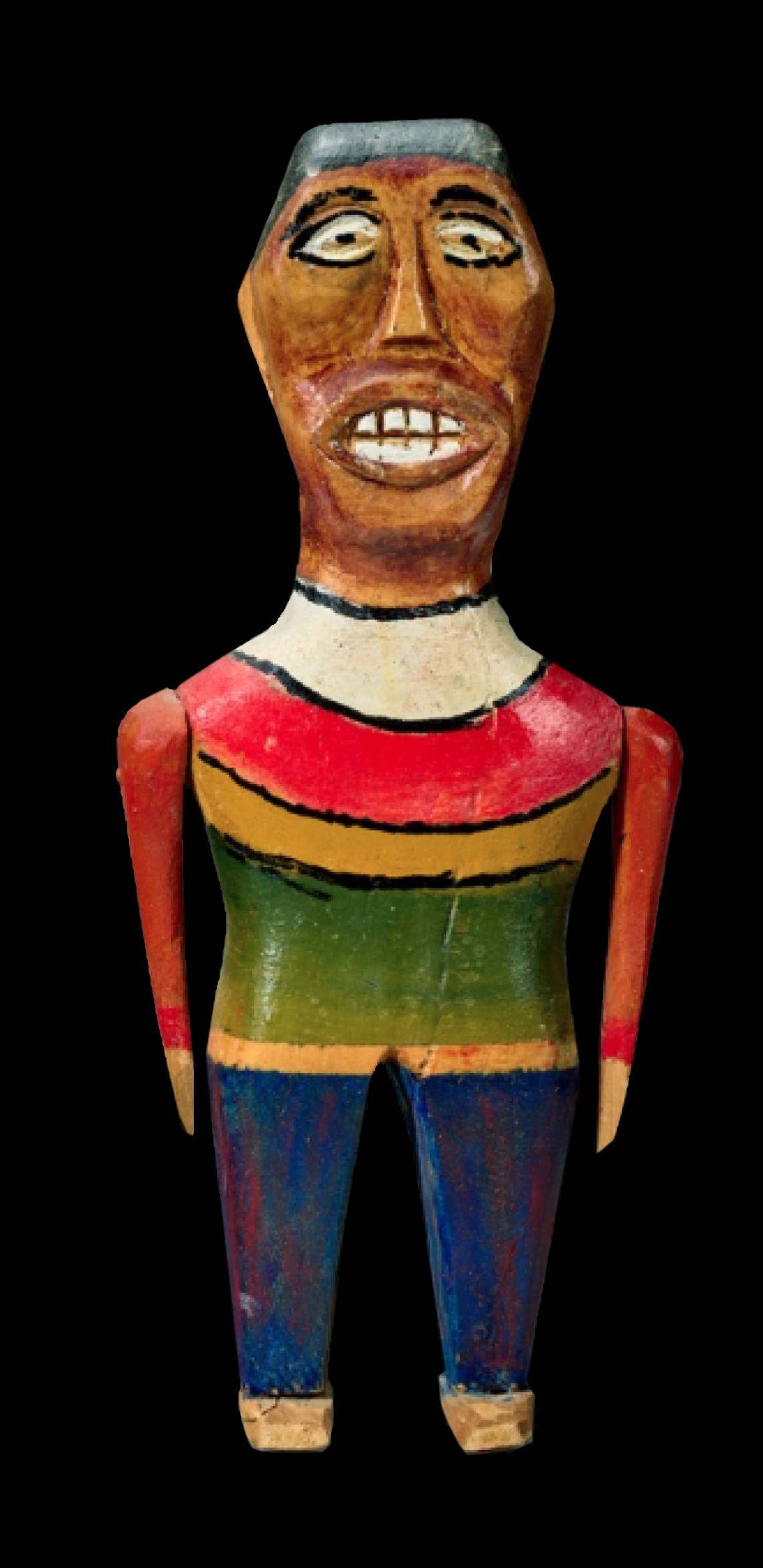 paint on carved wood - 12 x 5 x 2 1/2 - 1975 - signed and dated 'William Dawson/19-75' (under left foot) 