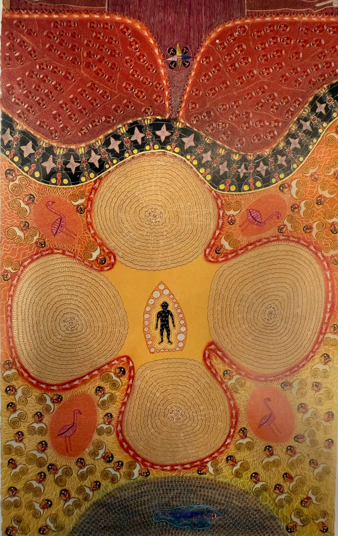 Untitled - circa 2000 - Ink and acrylic on handmade paper - 39 x 24