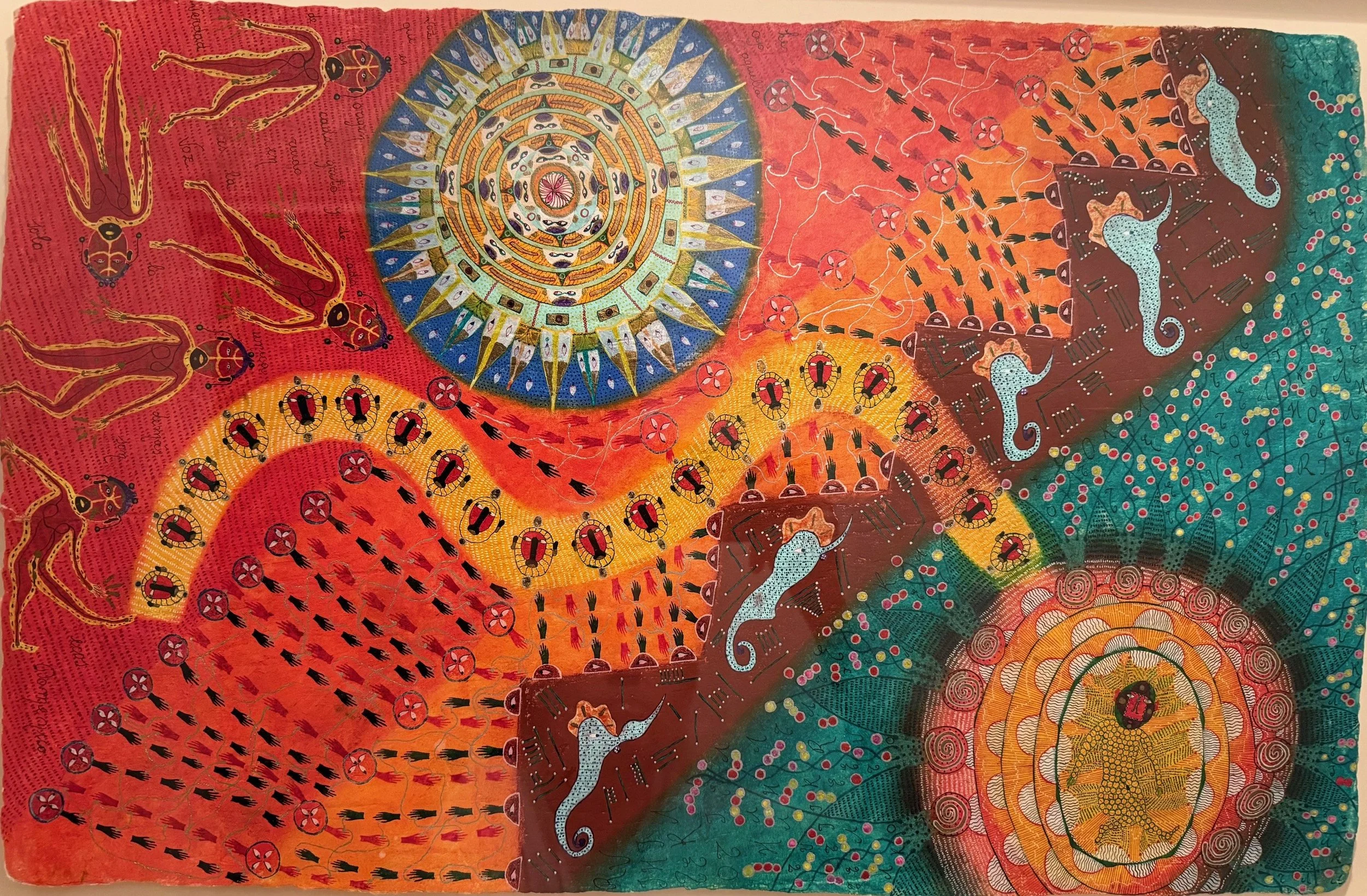 Untitled - 1998 - Ink and acrylic on handmade paper - 15" x 23 1/2"