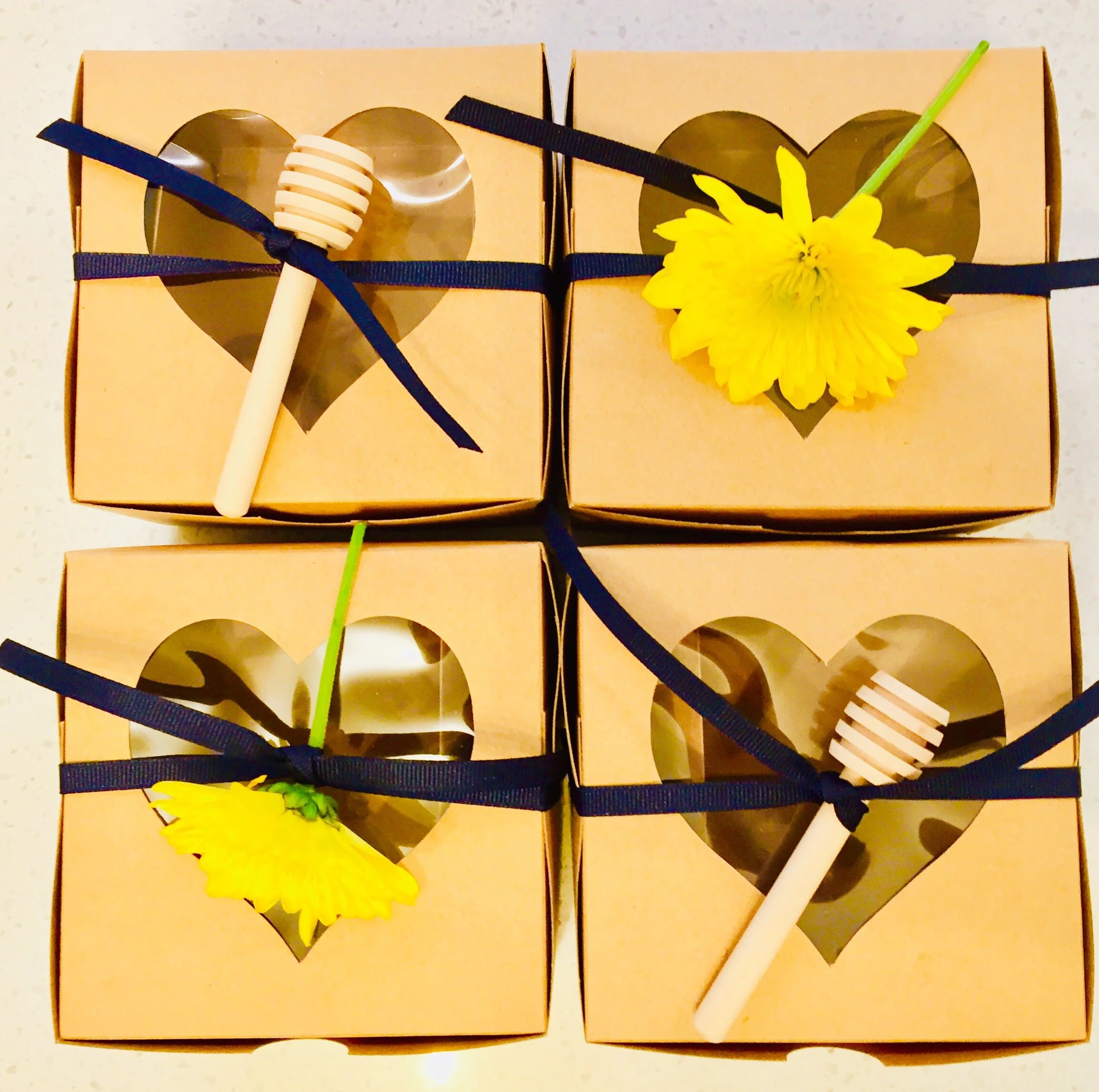 Individual boxes make perfect favors