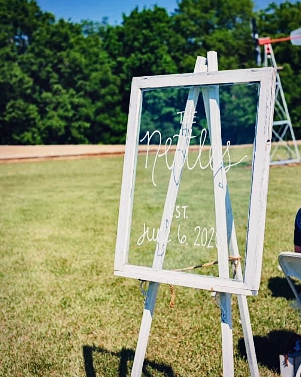 White Wood Easel (2 available)