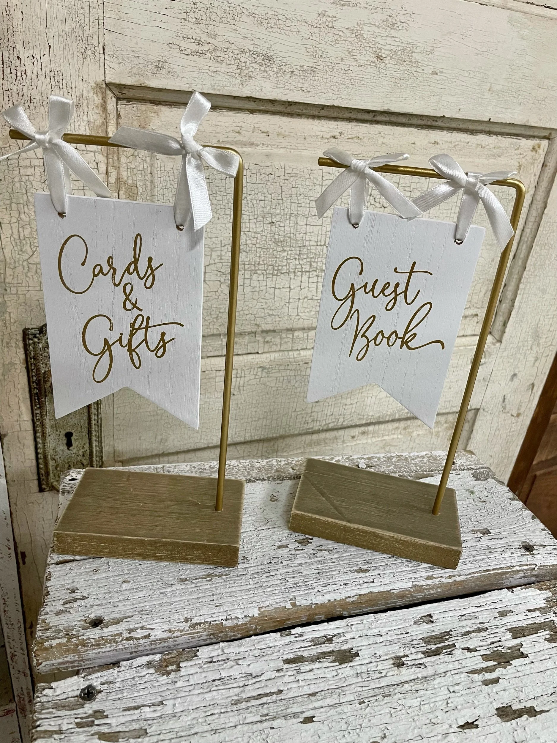 Small/Gold Stands (10" tall x 4.75" wide) - $3 each