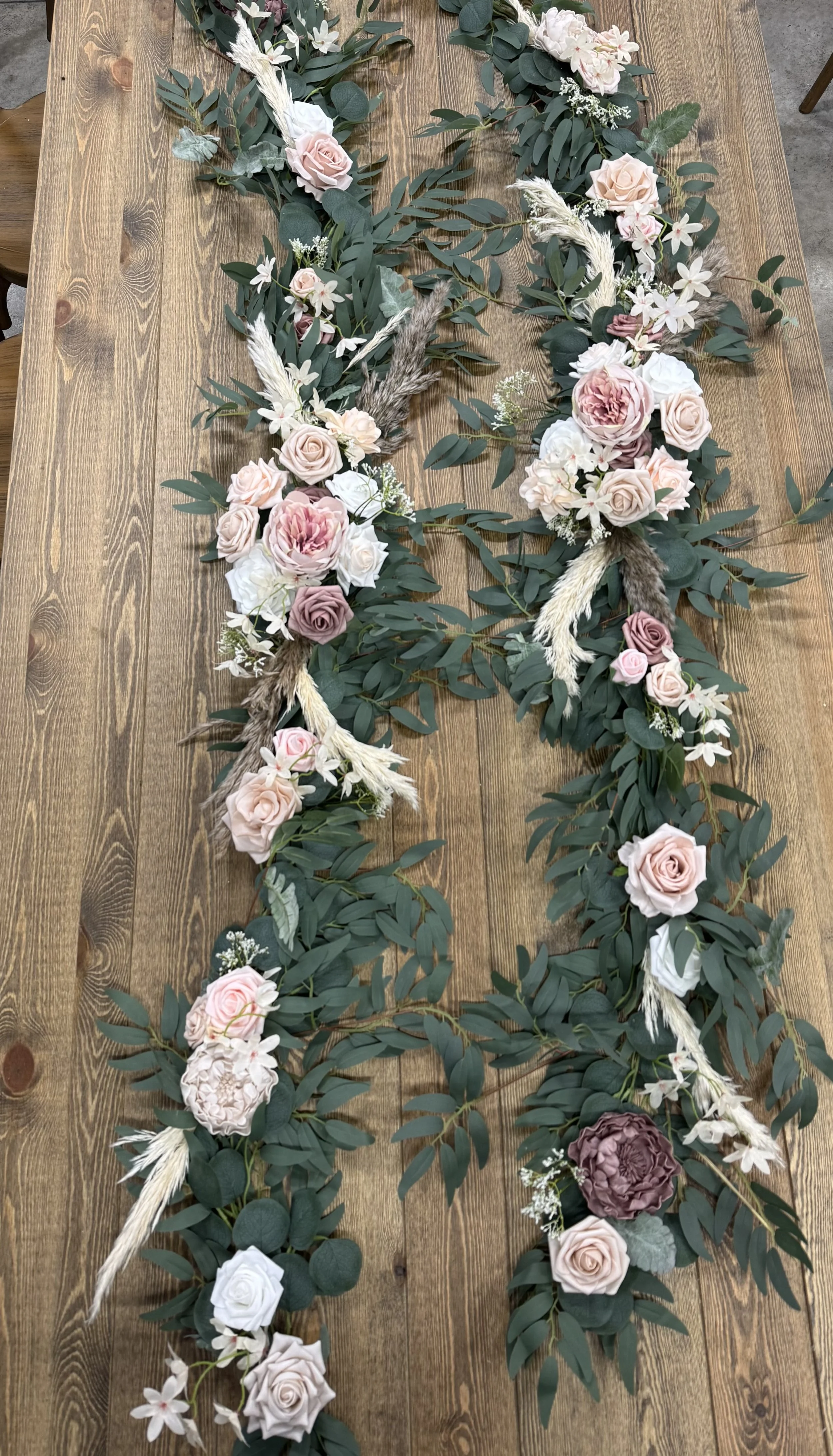 Blush/Mauve Garland 6' (With or Without Pampas) - $35 each