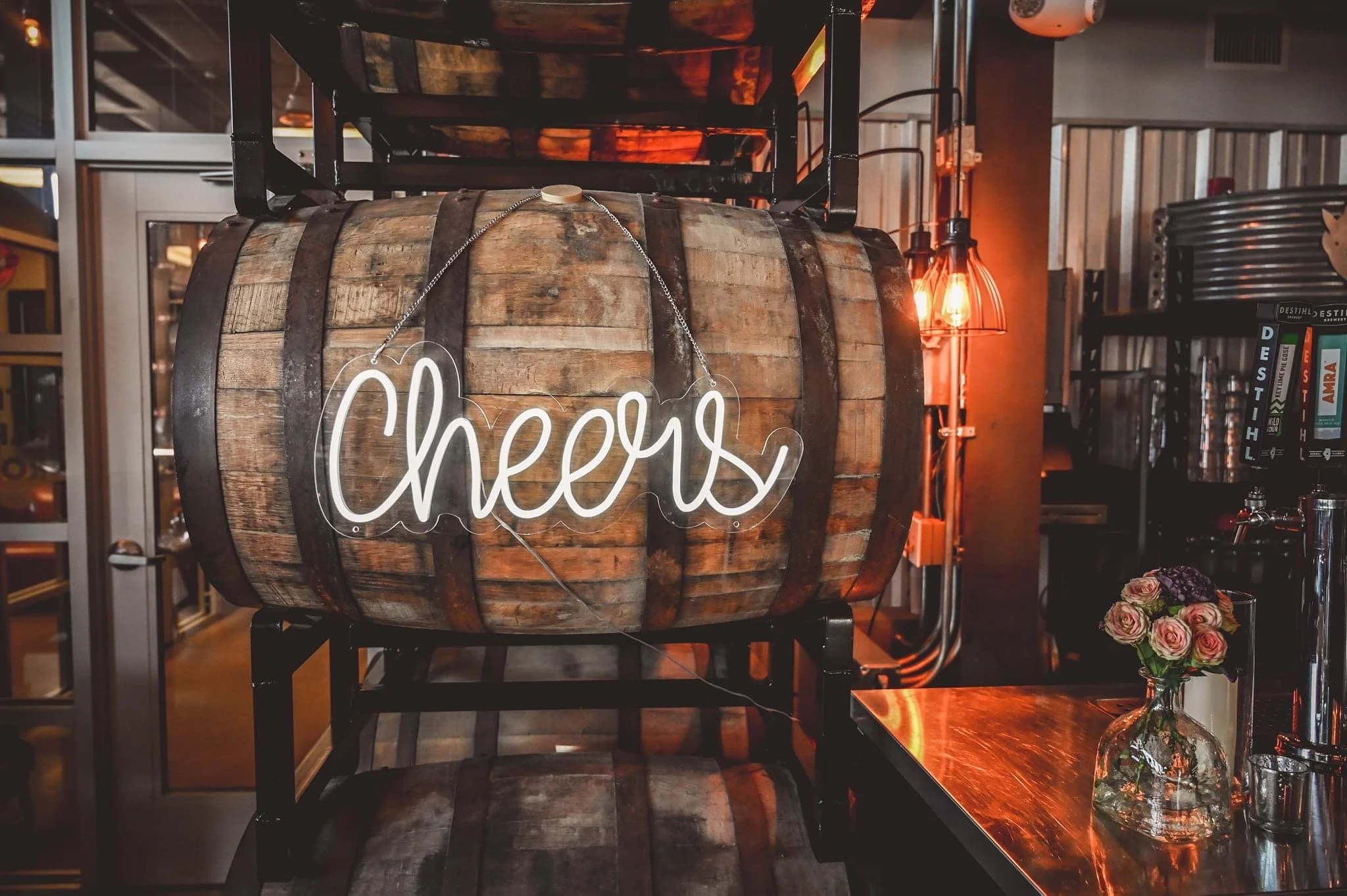 "Cheers" Neon Sign - 21.5" x 8" - $45