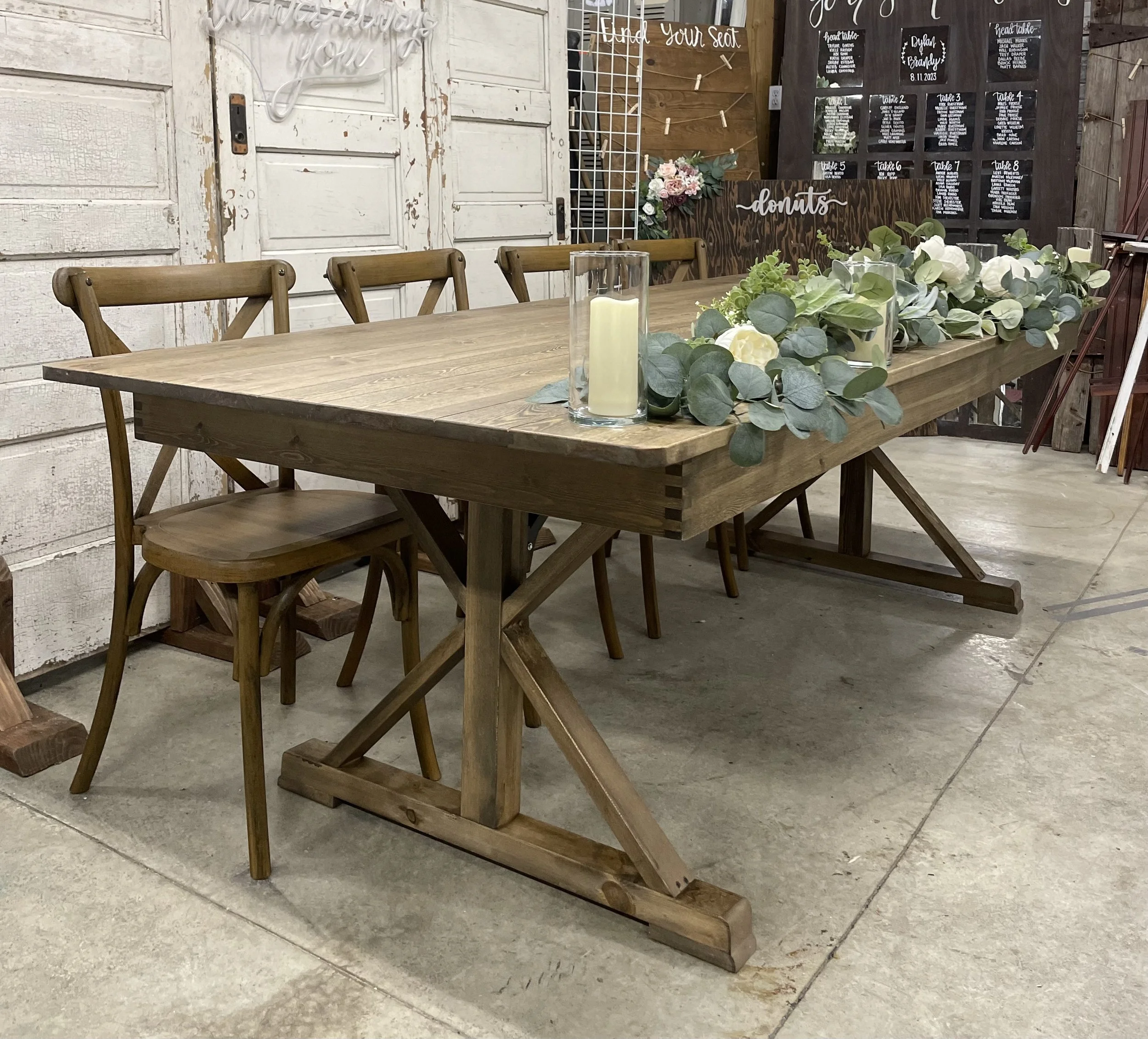 XLegs Farmhouse Tables & XBack Chairs