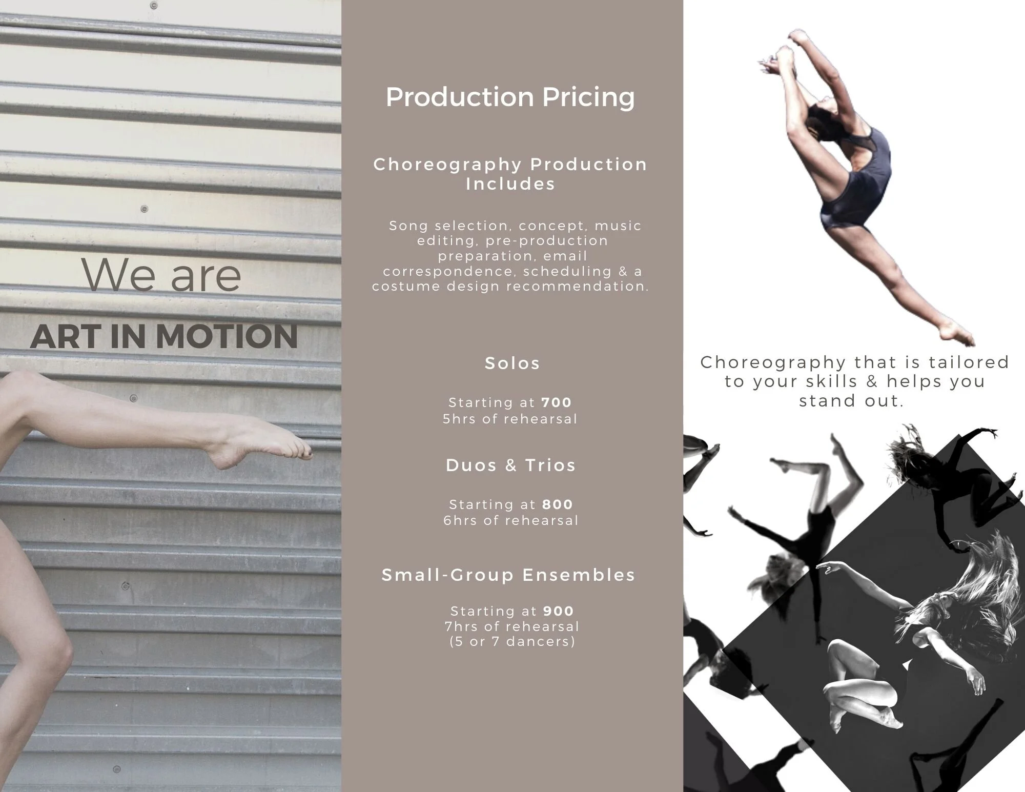 Dance Choreographer — ART IN MOTION DESIGN