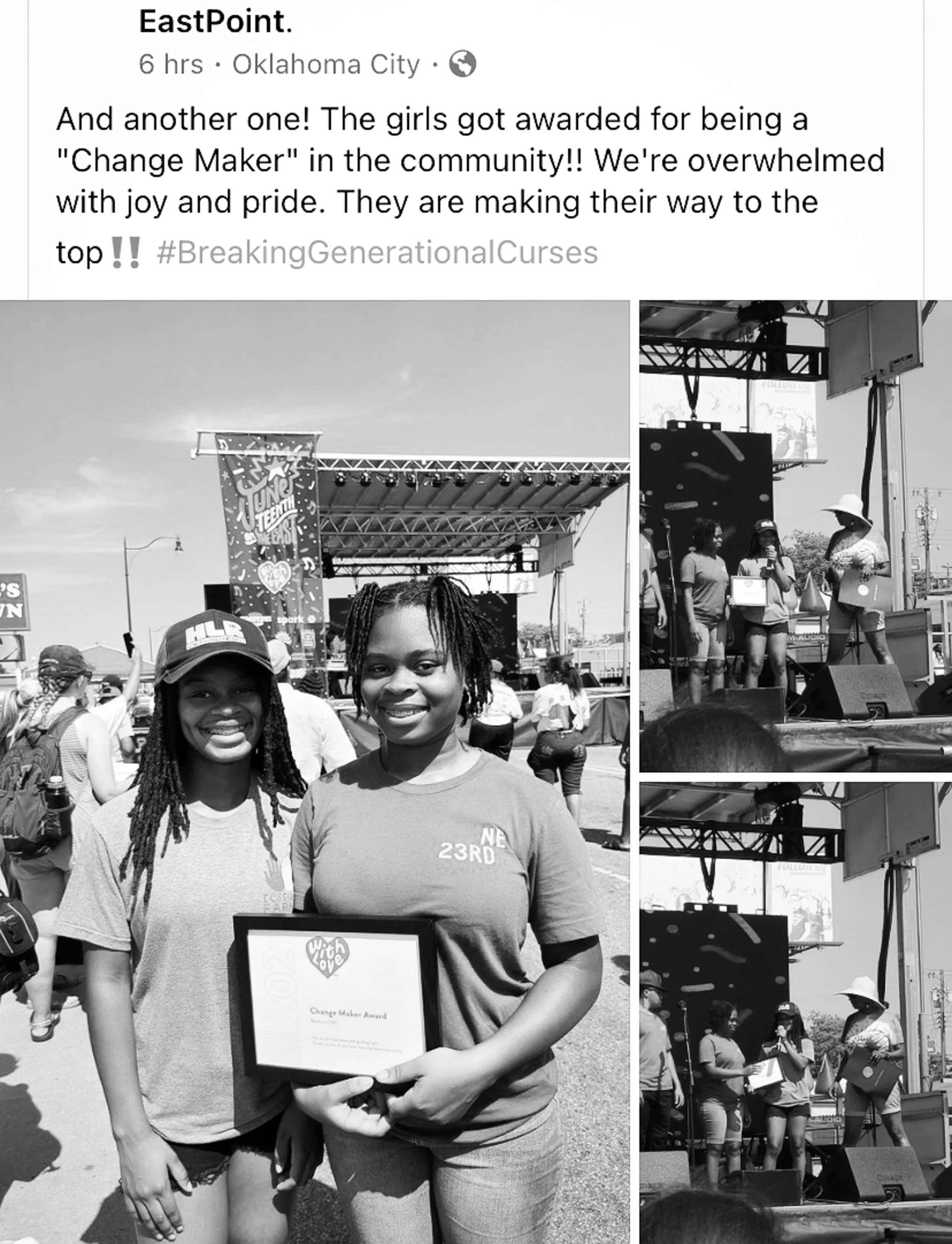 Student-led change has a ripple effect in the community.  These interns won 3 different awards on the city & state-level for their incredible work this past year and a half to end their own food desert community!  That's community-led change!  