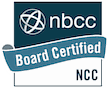 NBCC Board Certified – National Certified Counselor (NCC) badge