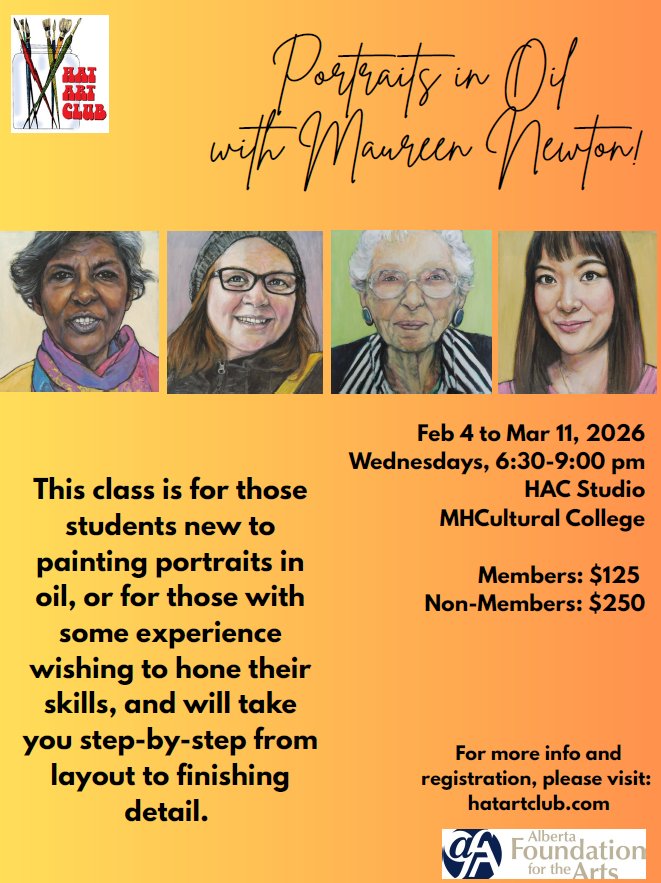 Course Alert: Portraits in Oil with Maureen Newton