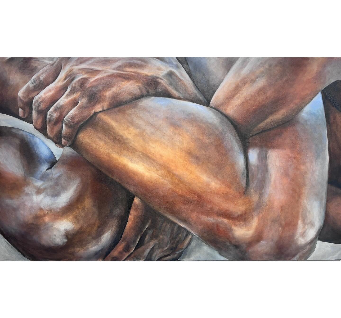 &ldquo;Frequencies&rdquo;, 2024, oil on canvas, 46&rdquo; x 78&rdquo;

This painting alongside an interview with the fascinating model who posed for it are on display at the beautiful @lcccglassboxgallery through Friday, April 5th. 

#figurativeart #