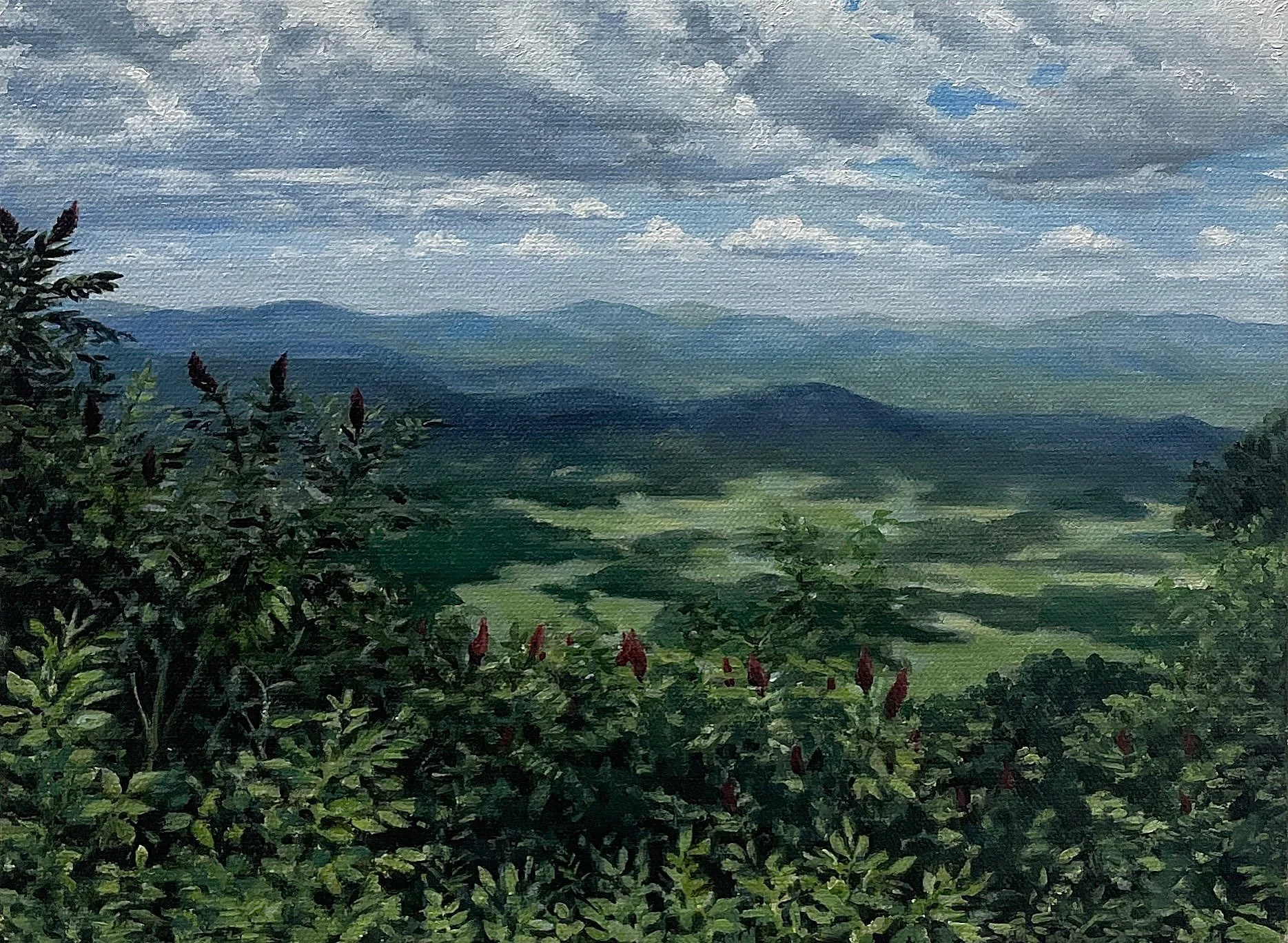 Storm Over Shenandoah, 2025, oil on canvas, 8&rdquo;x10&rdquo;