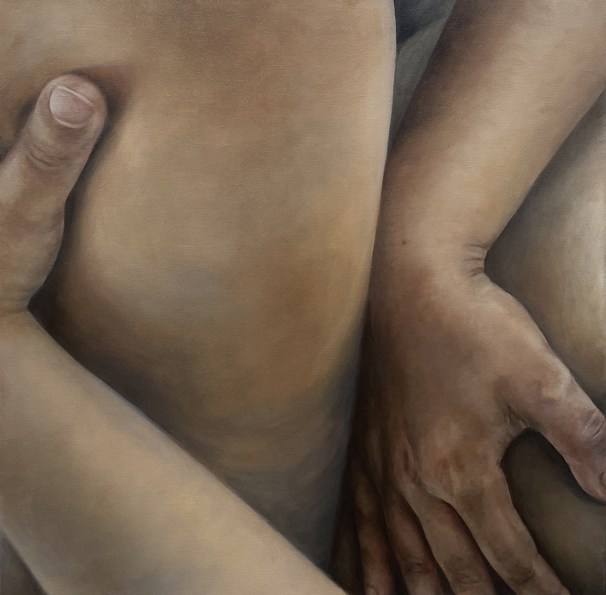 Release, 2025, oil on canvas, 24" x 24"