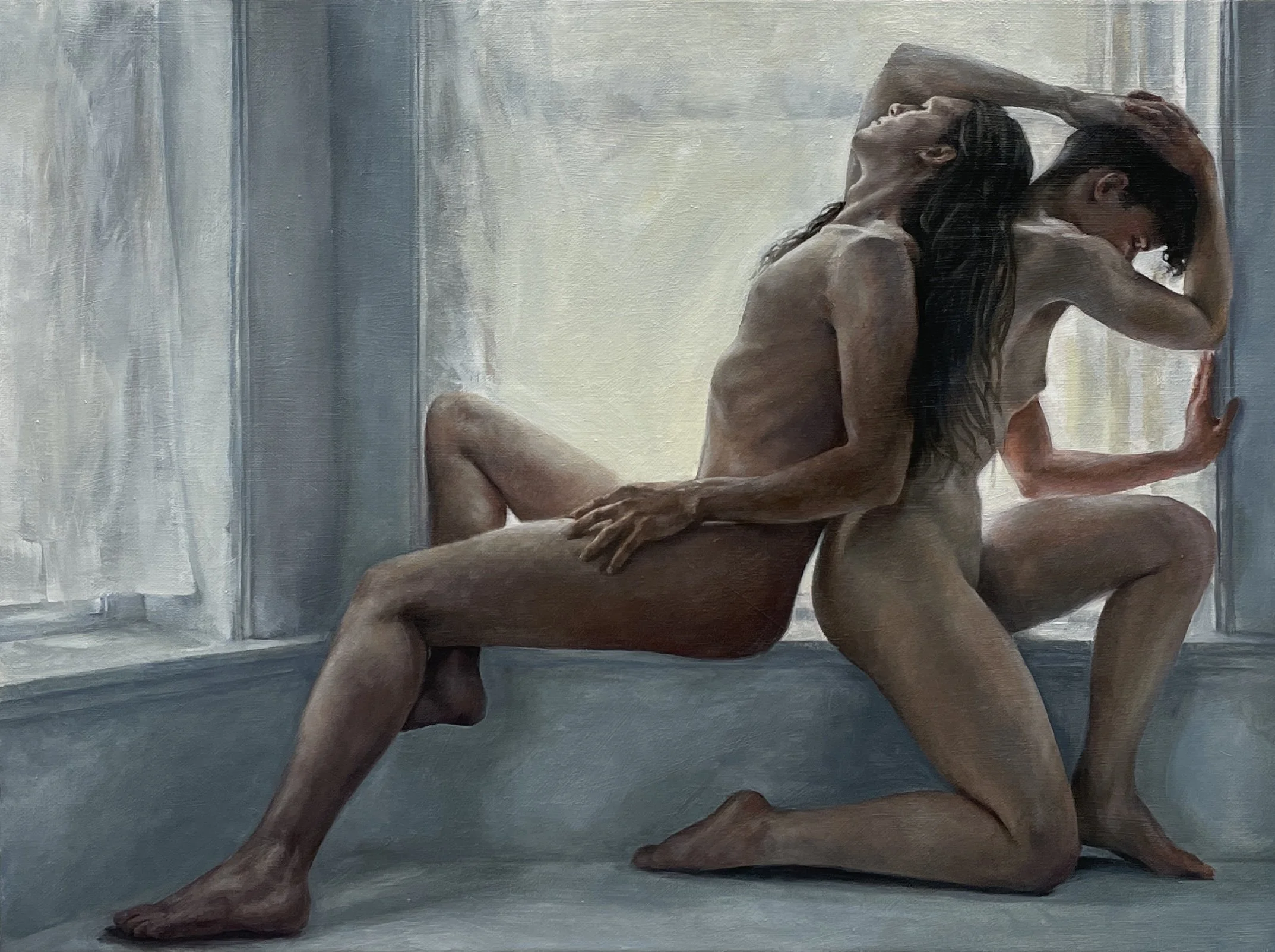 Loose Ends, 2025, oil on canvas, 18" x 24"