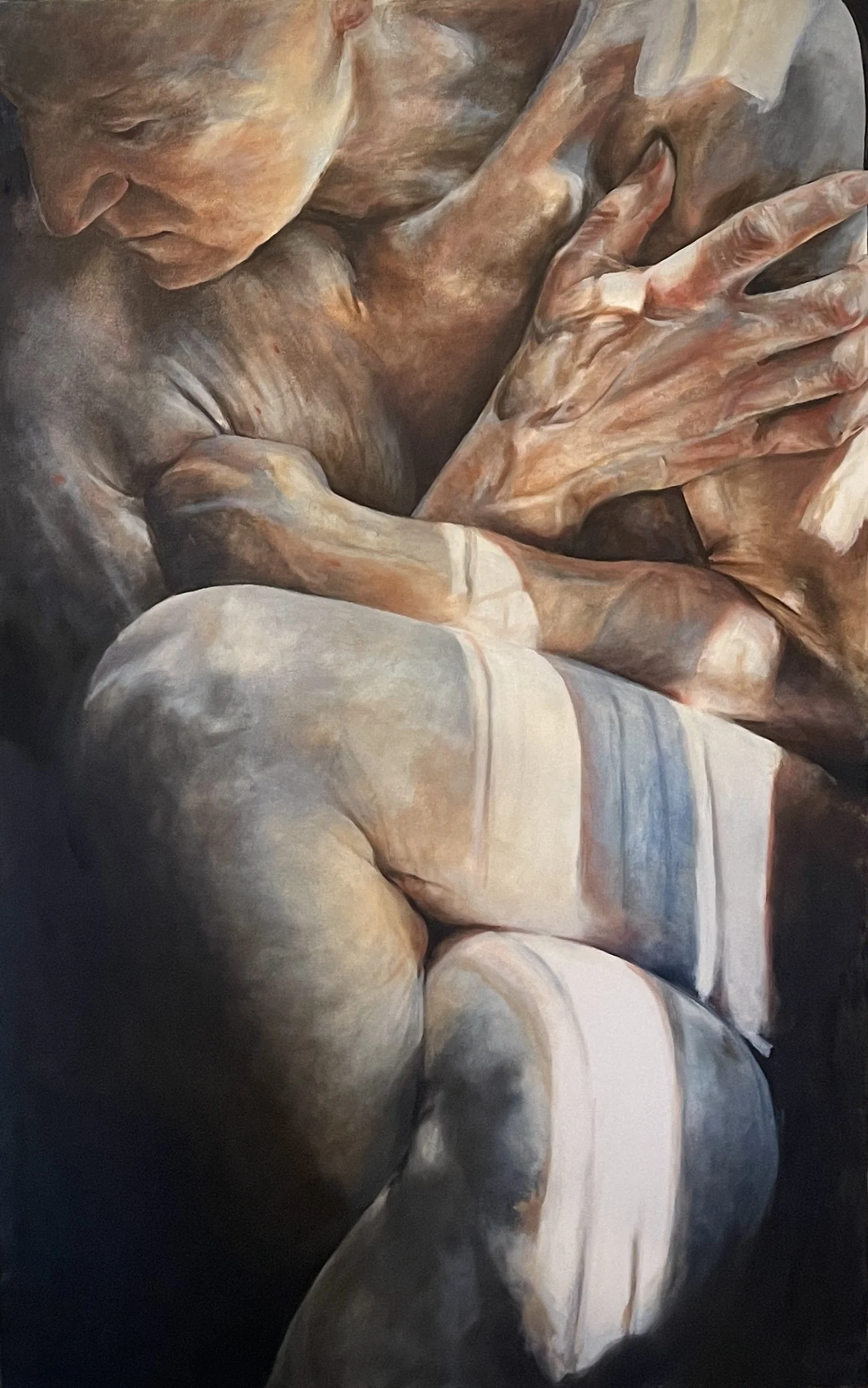 I Will Be Here, I Will Be Fulfilled, 2023, oil on canvas, 48" x 36"