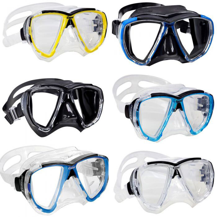 Cressi Big Eyes Evolution diving mask including prescription lenses